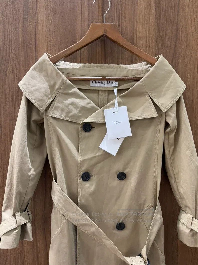 Dior Dior One-shoulder long windbreaker jacket Size XS / US 0-2 / IT 36-38 - 3 Thumbnail