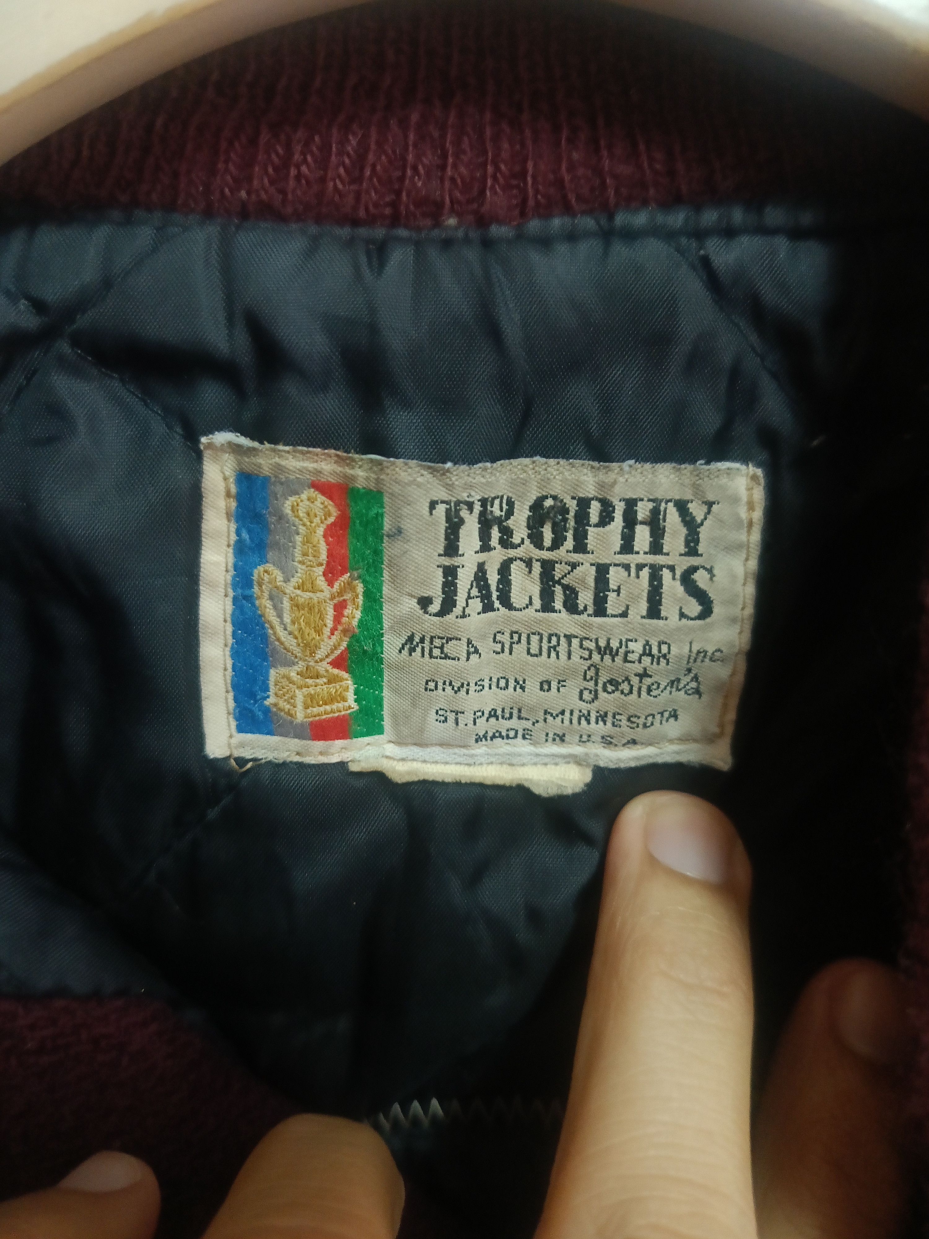 MLB × Vintage Rare Vtg 80s Letterman Varsity Jostens Trophy Jacket Size US M / EU 48-50 / 2 - 6 Thumbnail