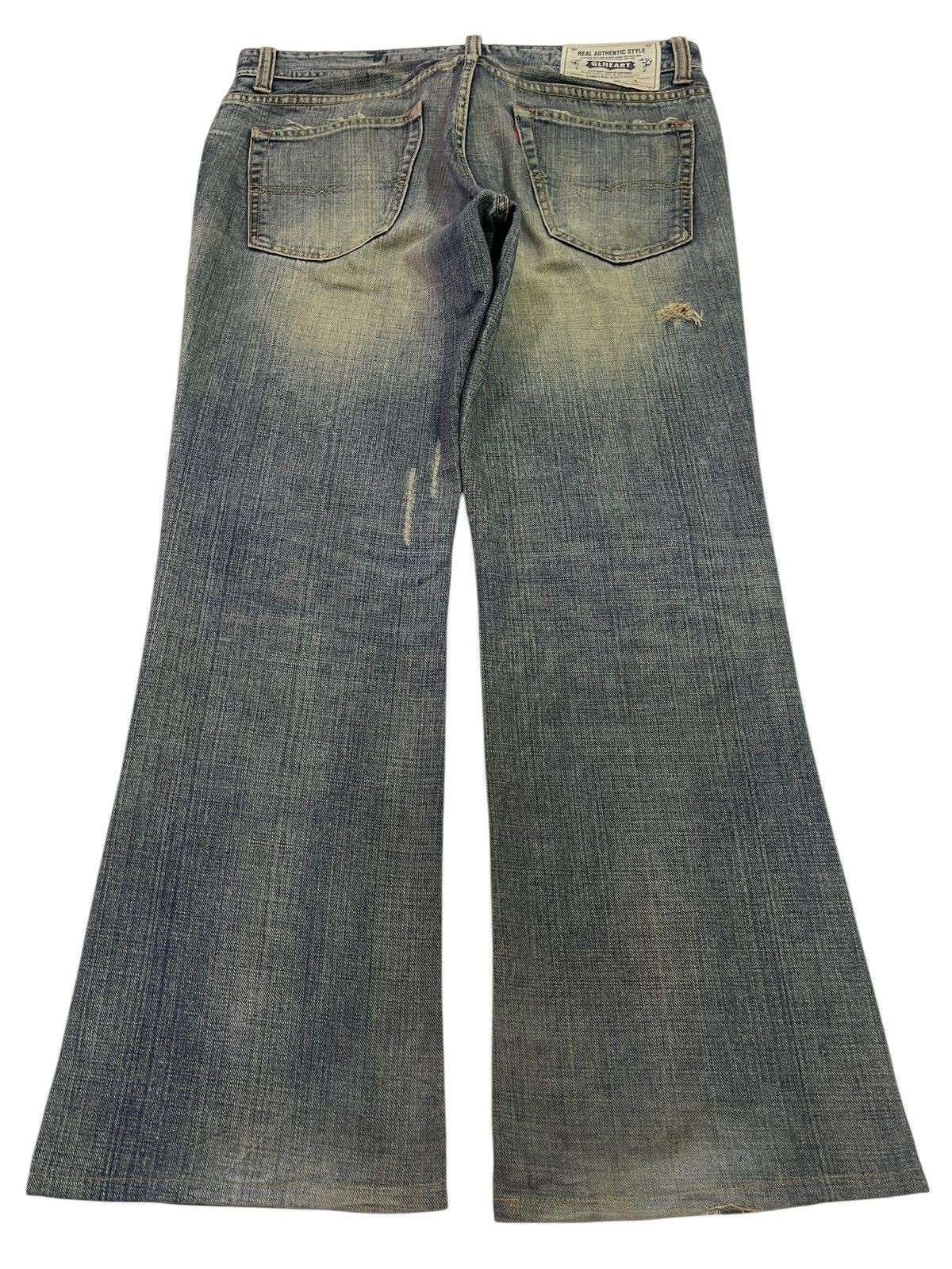 Hysteric Glamour Vintage Japanese Brand Mud Wash Distress Style Baggy Jeans Size US 36 / EU 52 - 2 Thumbnail
