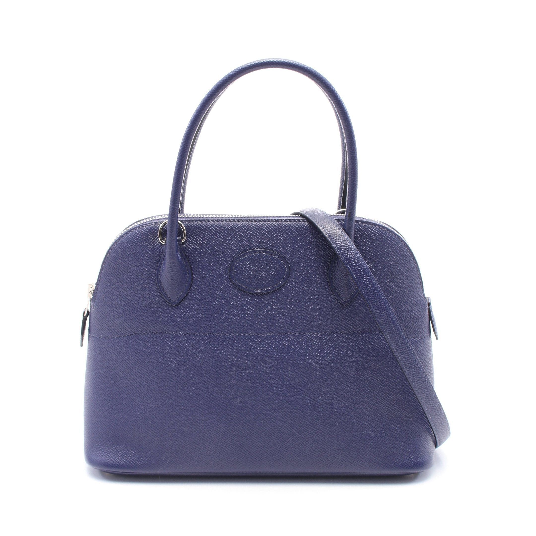 Hermes Hermes Bolide 27 Blue Ankle Handbag Veau Epsom Silver Hardware D Stamp Size ONE SIZE - 1 Thumbnail