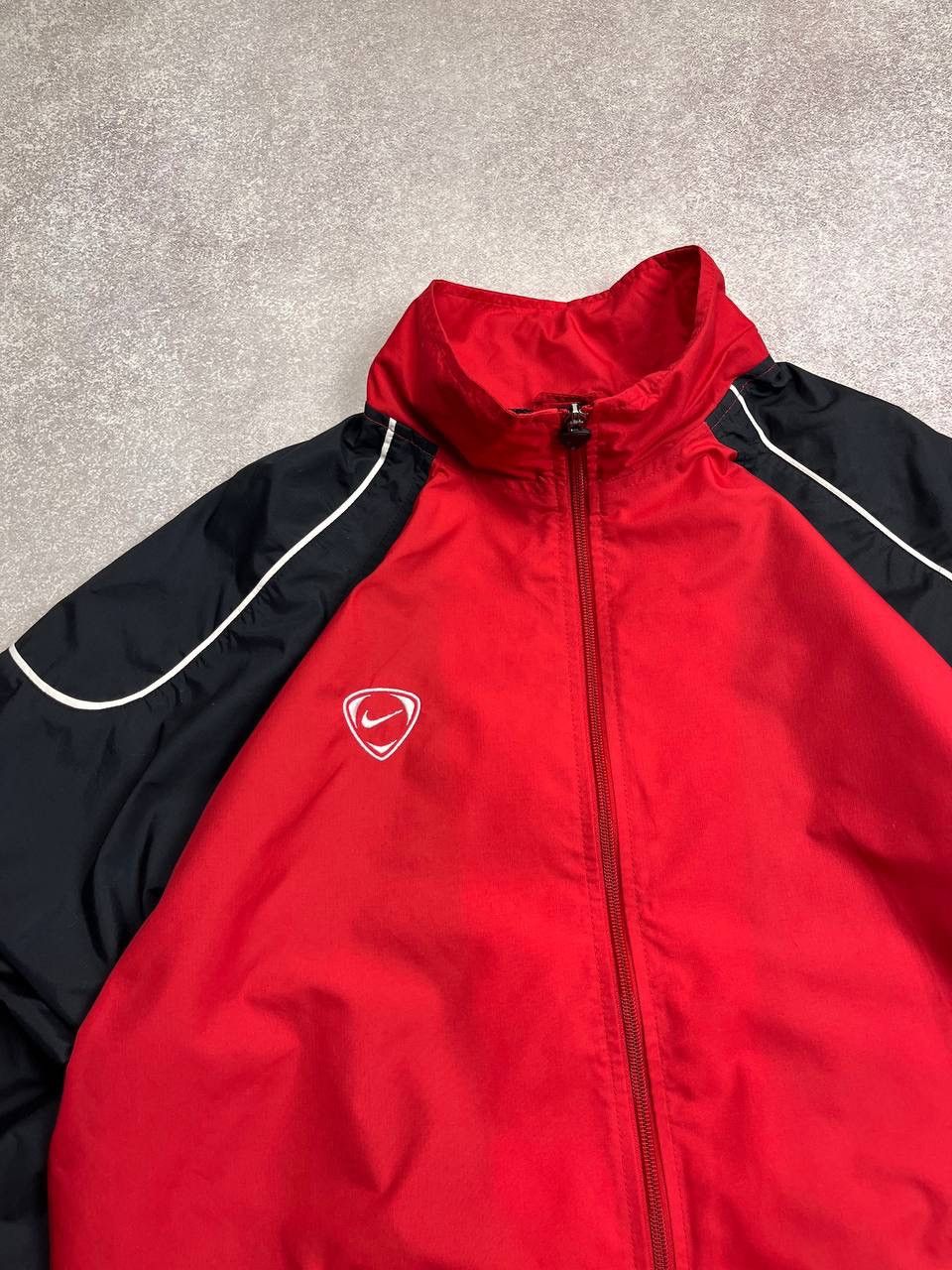Nike × Vintage Vintage Nike Swoosh Boxy Nylon Olympic Jacket Y2K L Size US L / EU 52-54 / 3 - 3 Thumbnail