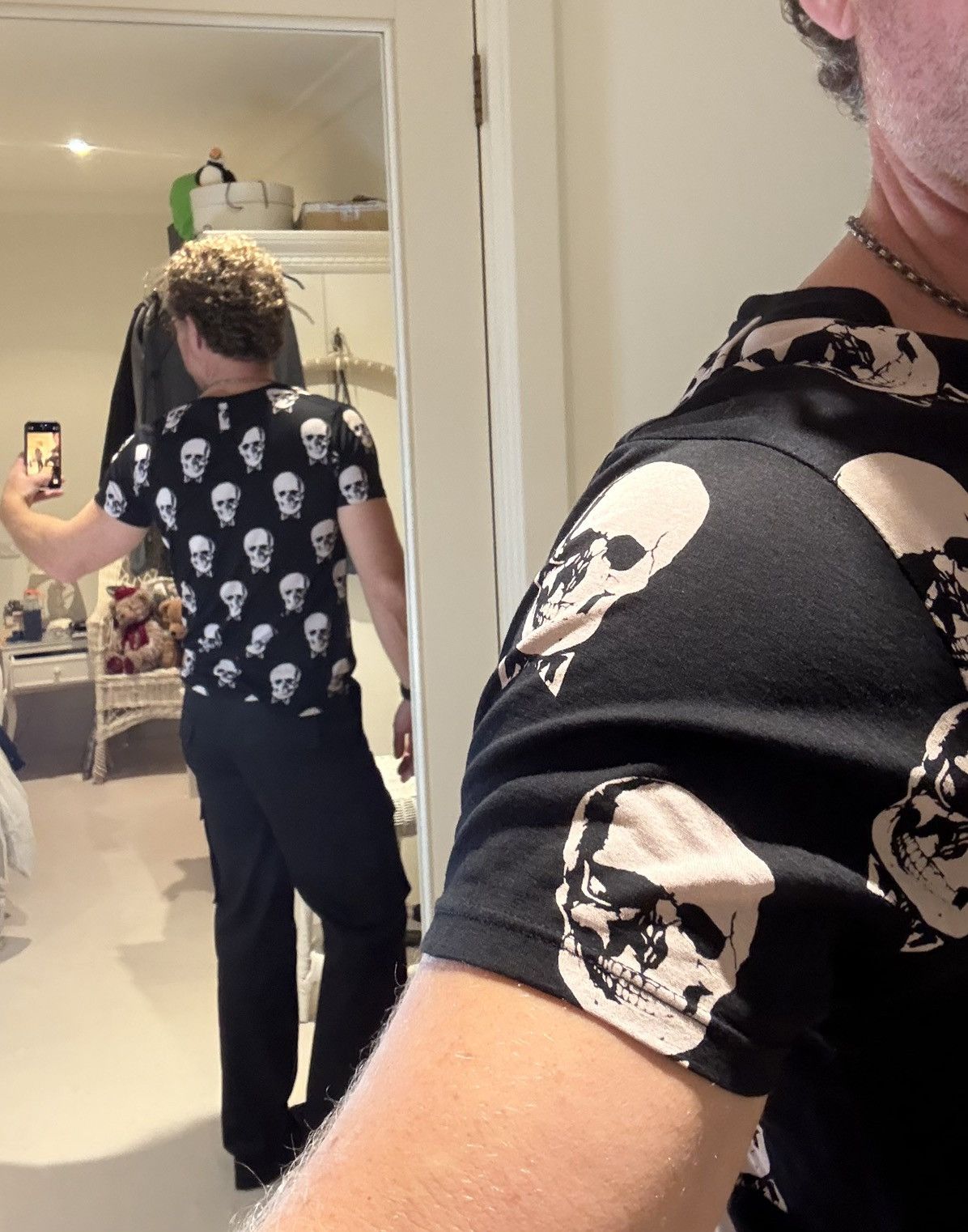 Saint Laurent Paris Grail FW15 Saint Laurent skull boack T shirt Hedi Slimane Size US S / EU 44-46 / 1 - 8 Thumbnail