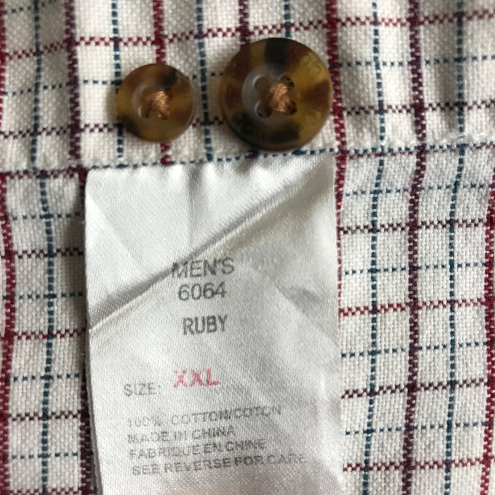 Other Woolrich Button Down Shirt Men's 2XL Check White Red Maroon Size US XXL / EU 58 / 5 - 11 Thumbnail