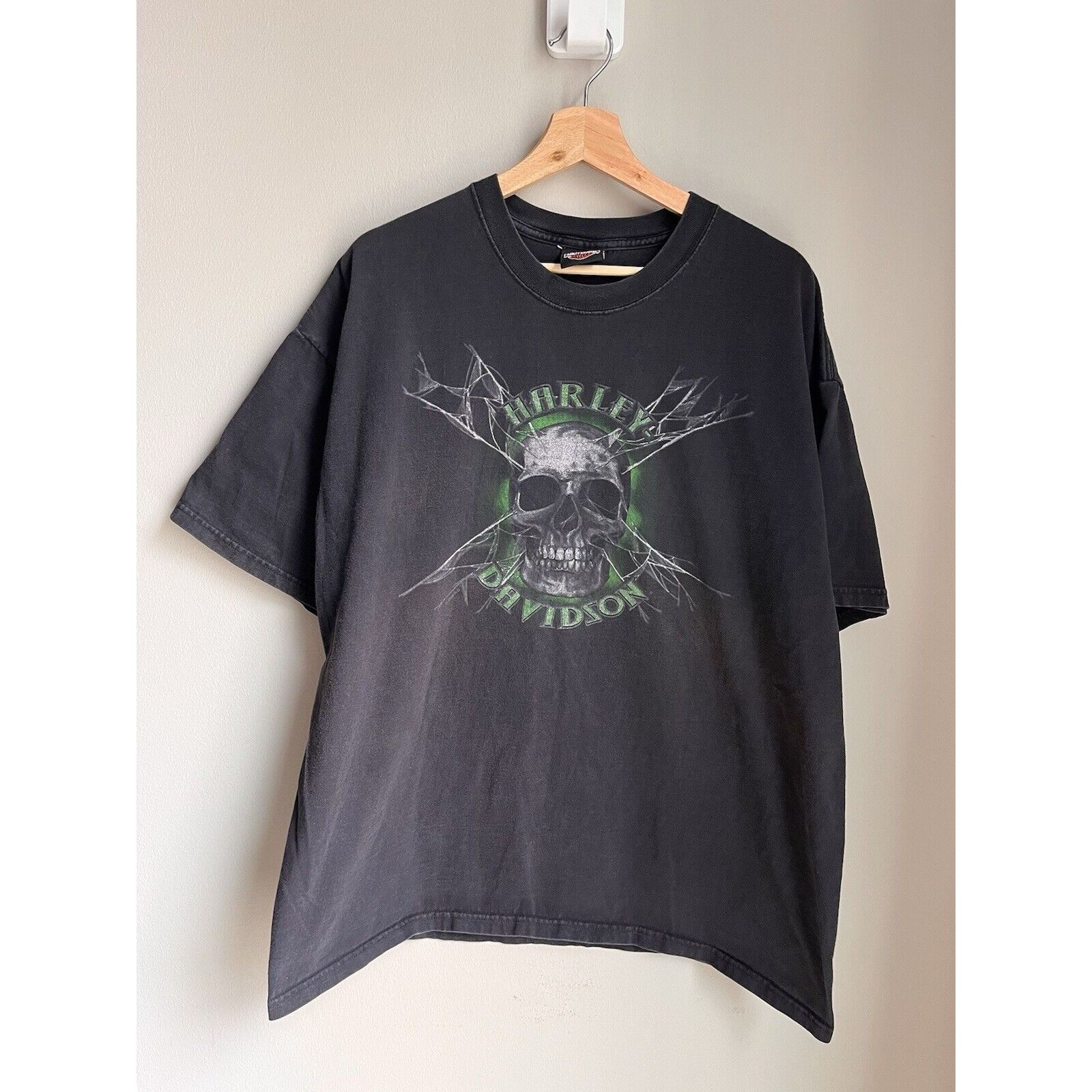 Harley Davidson VINTAGE STYLE HARLEY DAVIDSON BLACK T SHIRT SIZE XXXL Y2K Size US XXL / EU 58 / 5 - 1 Thumbnail