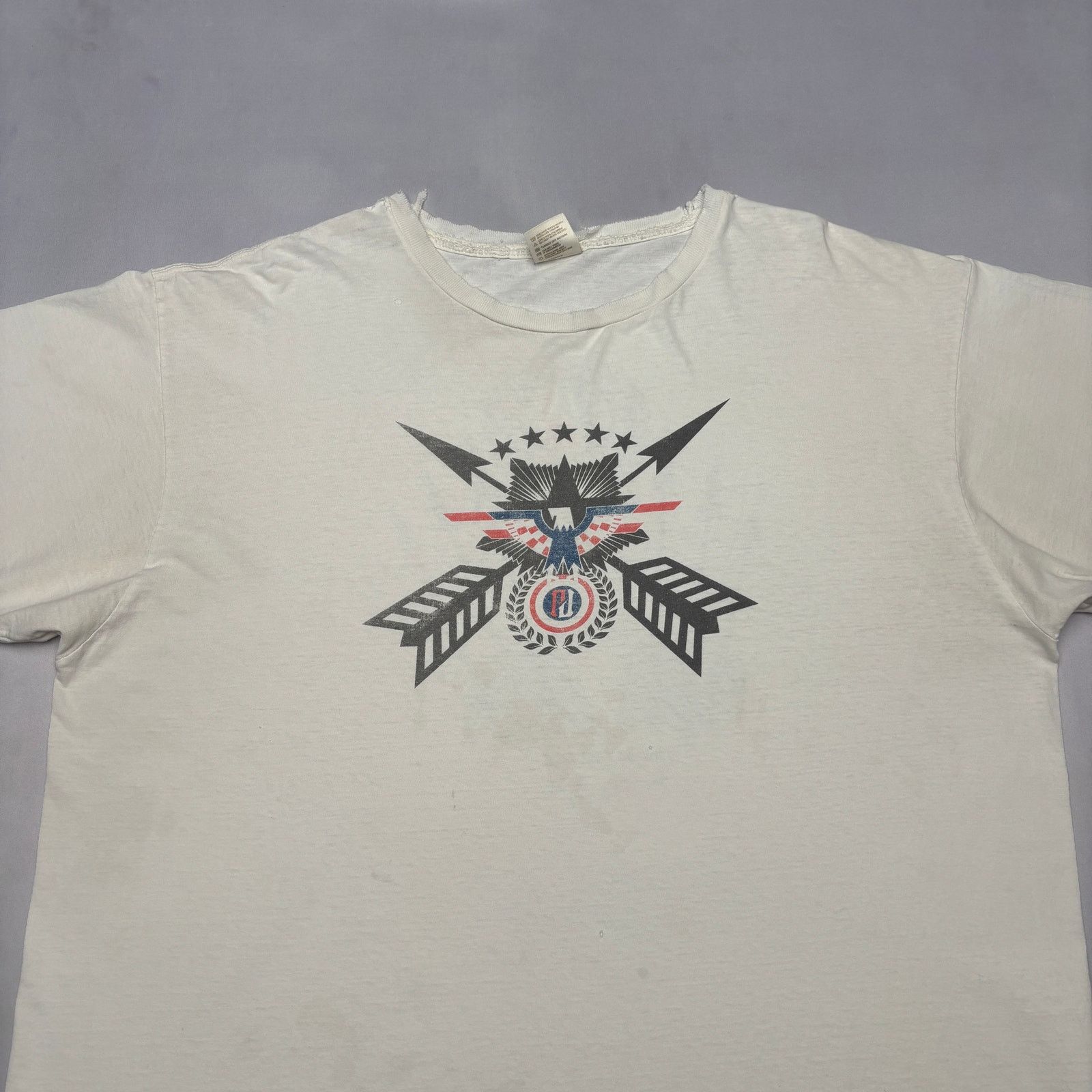Anvil Pearl Jam 2008 Summer Tour T Shirt Men's 2X Eddie Vedder Size US XXL / EU 58 / 5 - 2 Thumbnail