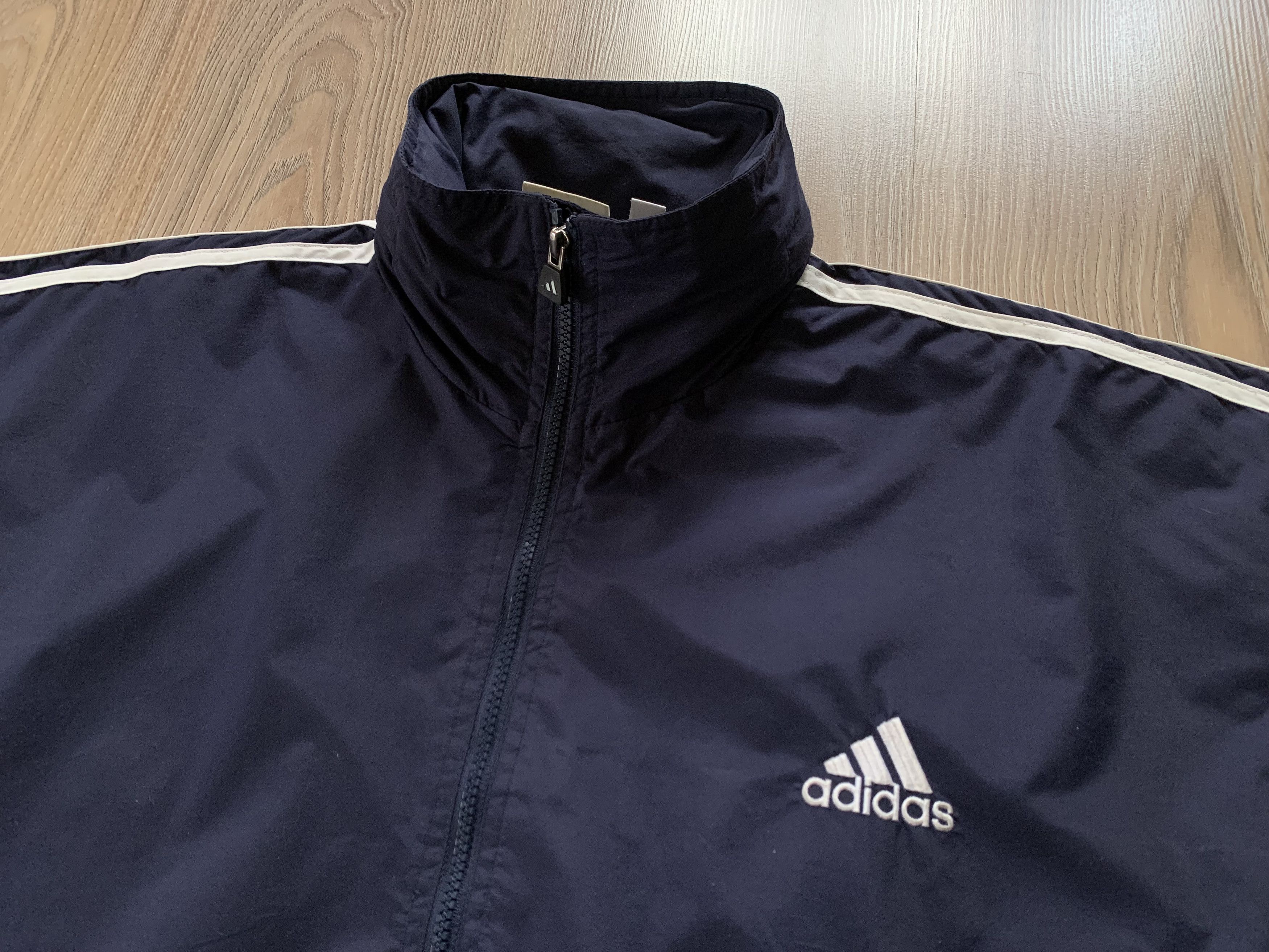 Adidas × Vintage Vintage Adidas Windproof Zip Jacket Size US L / EU 52-54 / 3 - 4 Thumbnail
