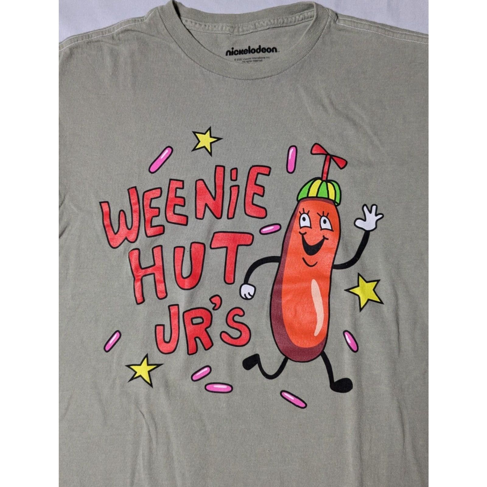 Nickelodeon NIckelodeon Men Medium Green 100% Cotton Double-Sided WEENIE HUT JR'S T-Shirt Size US M / EU 48-50 / 2 - 3 Thumbnail