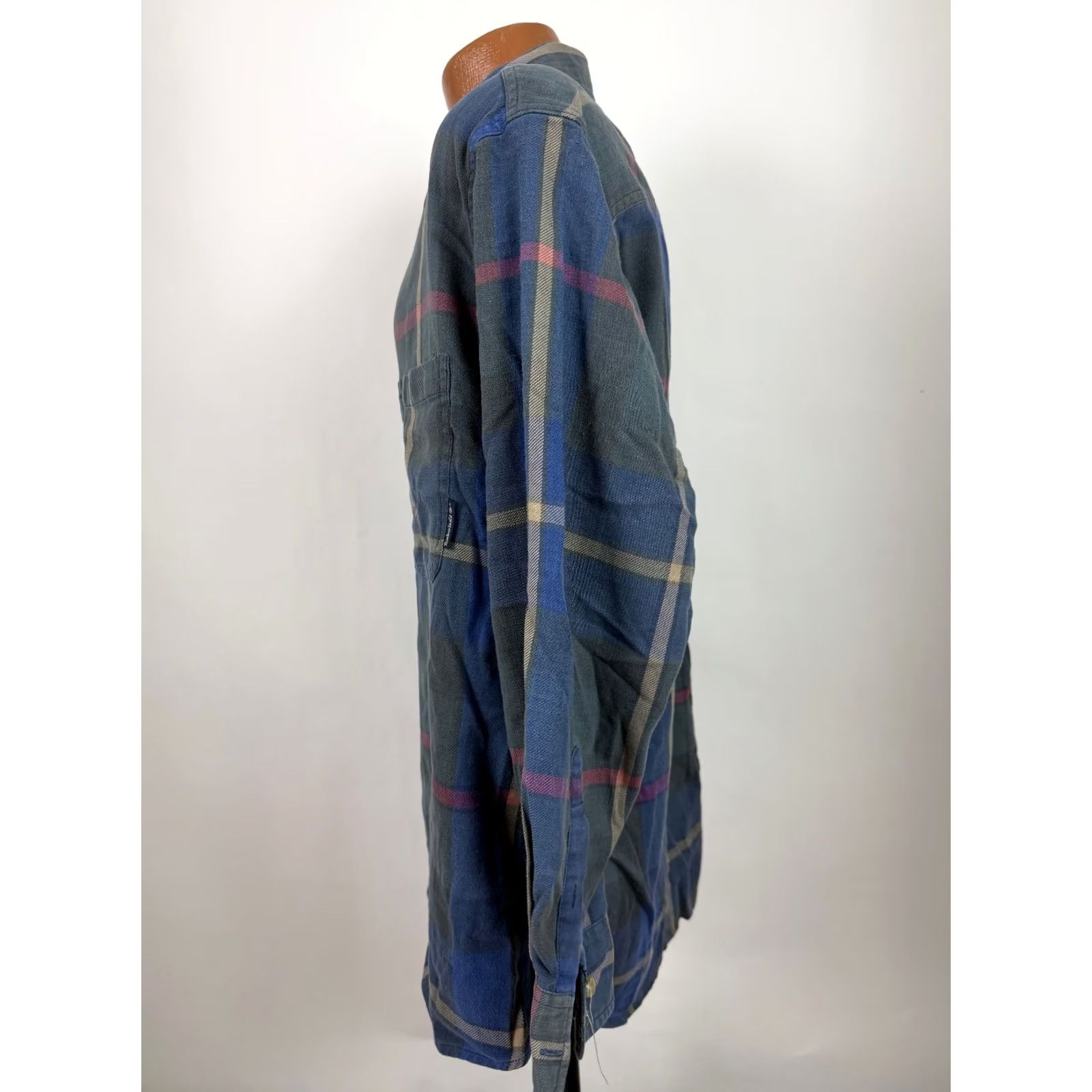 Timberland VINTAGE Timberland Shirt Men M Blue Plaid 90s Flannel Midweight Cotton Button-Up Size US M / EU 48-50 / 2 - 7 Thumbnail