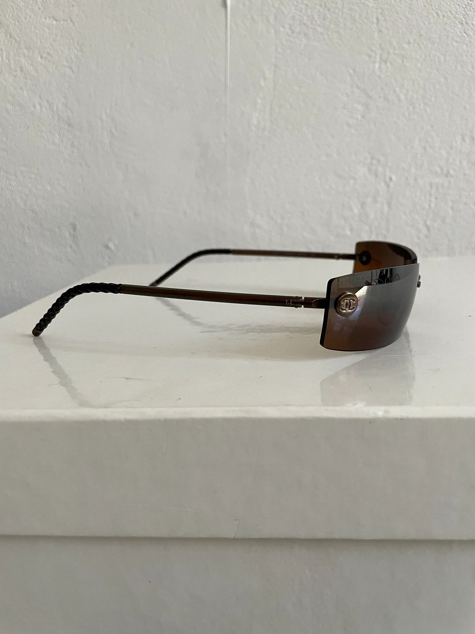 Chanel CHANEL SUNGLASSES 4047 LOGO Wrap Metal 4017 Size ONE SIZE - 4 Thumbnail