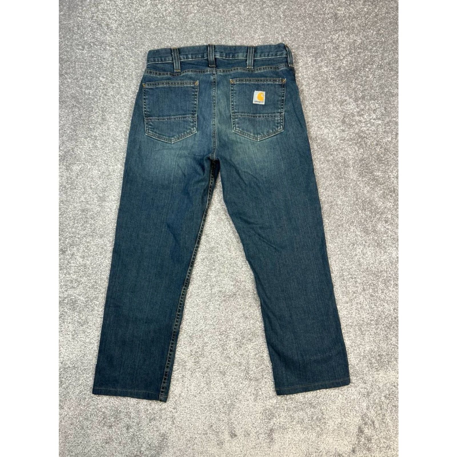 Carhartt VINTAGE Carhartt Rugged Flex Jeans Mens 30 Blue Relaxed Fit Low Rise Tapered Leg 30x25.5 Size US 30 / EU 46 - 2 Thumbnail