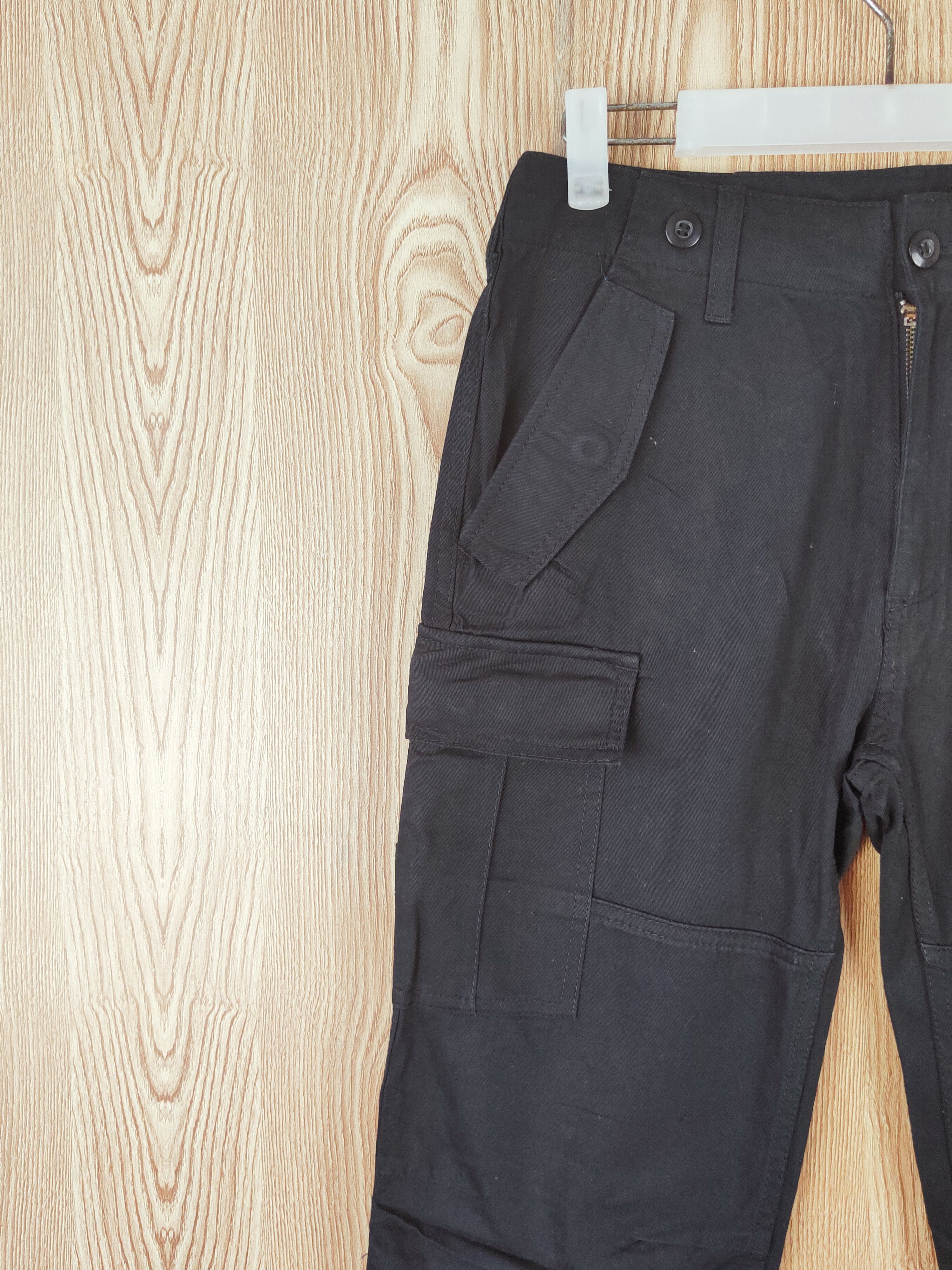 Japanese Brand Japanese Brand Black Multipocket Tactical Cargo Pants #W293 Size US 29 - 3 Thumbnail
