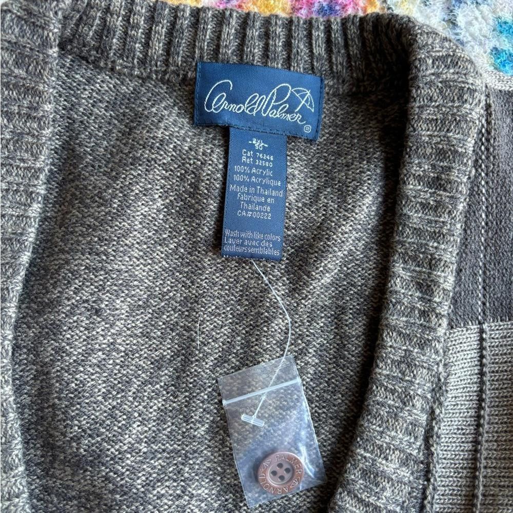 Designer Arnold Palmer Knitted Vest Size 48R - 3 Thumbnail