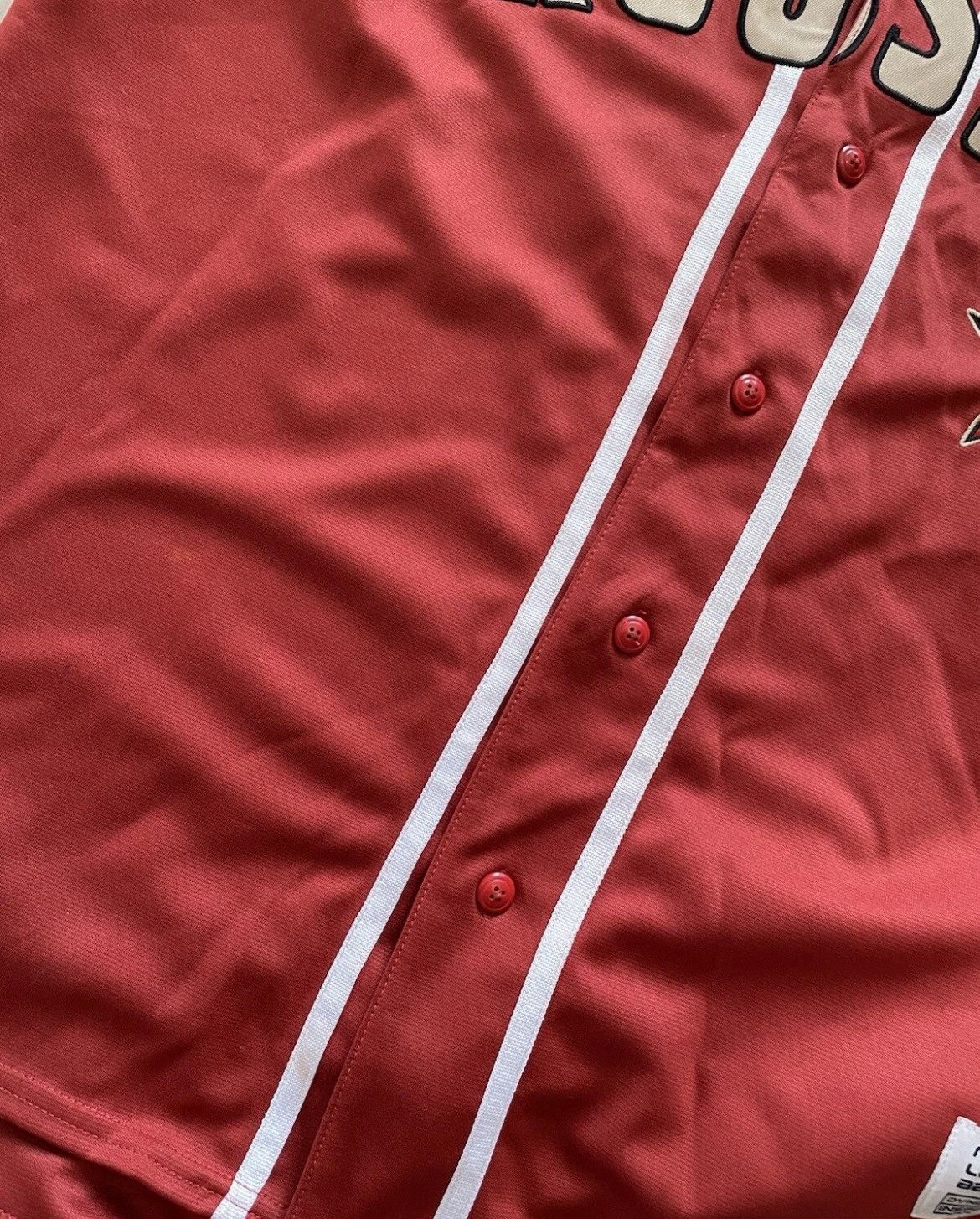 Vintage Vintage Astros HOUSTON Spellout Brick Red Jersey Mens Large Size US L / EU 52-54 / 3 - 3 Thumbnail