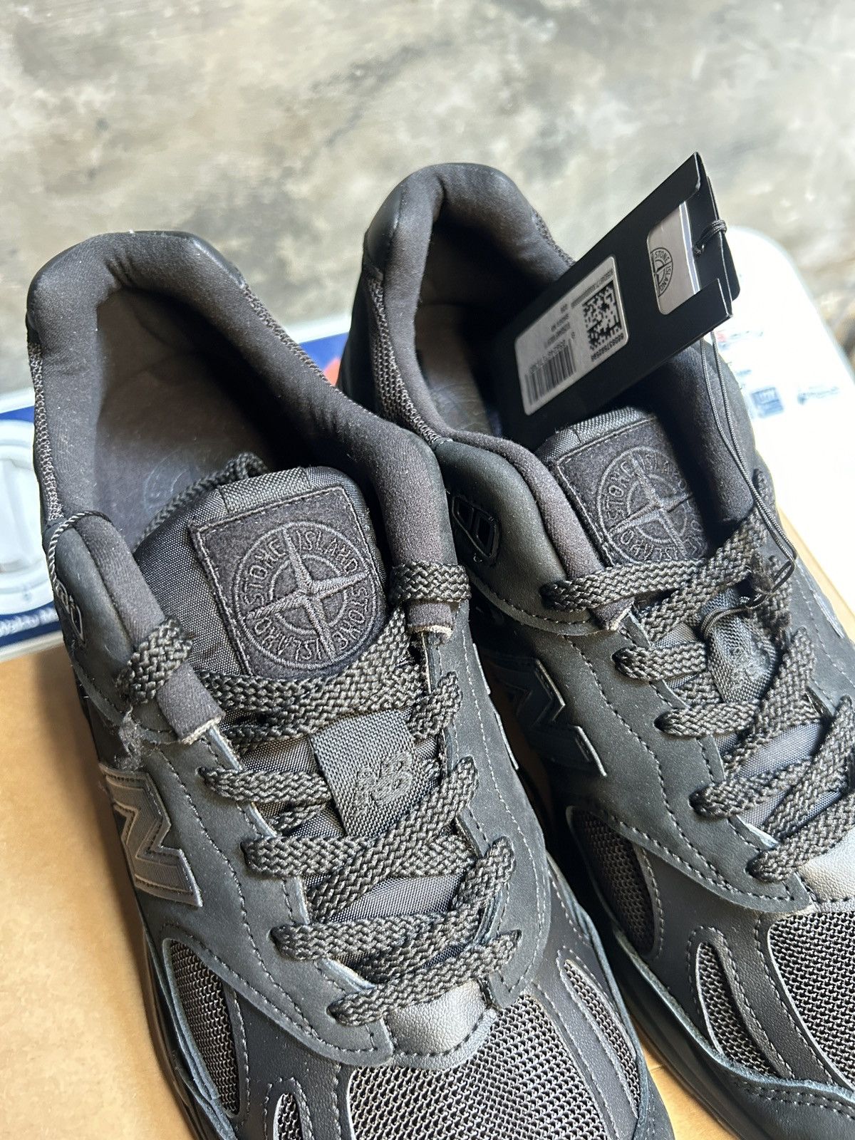 New Balance × Stone Island New balance 991v2 stone island ghost pack black Size US 11 / EU 44 - 5 Thumbnail