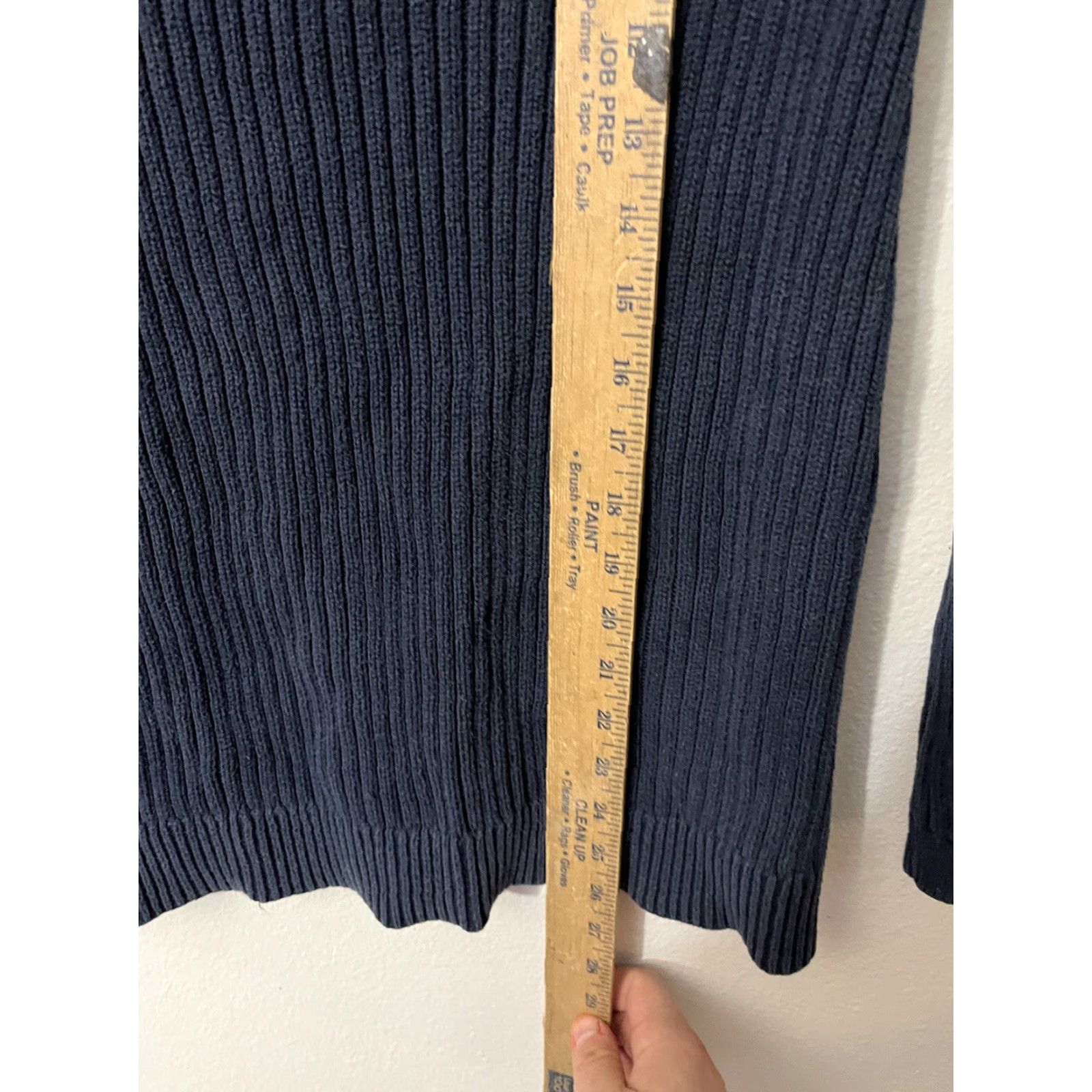 Nautica VINTAGE Nautica Blue Cable Knit Sweater Women Small Regular Cotton Blend Long Sleeve Fall Winter Size S / US 4 / IT 40 - 4 Thumbnail
