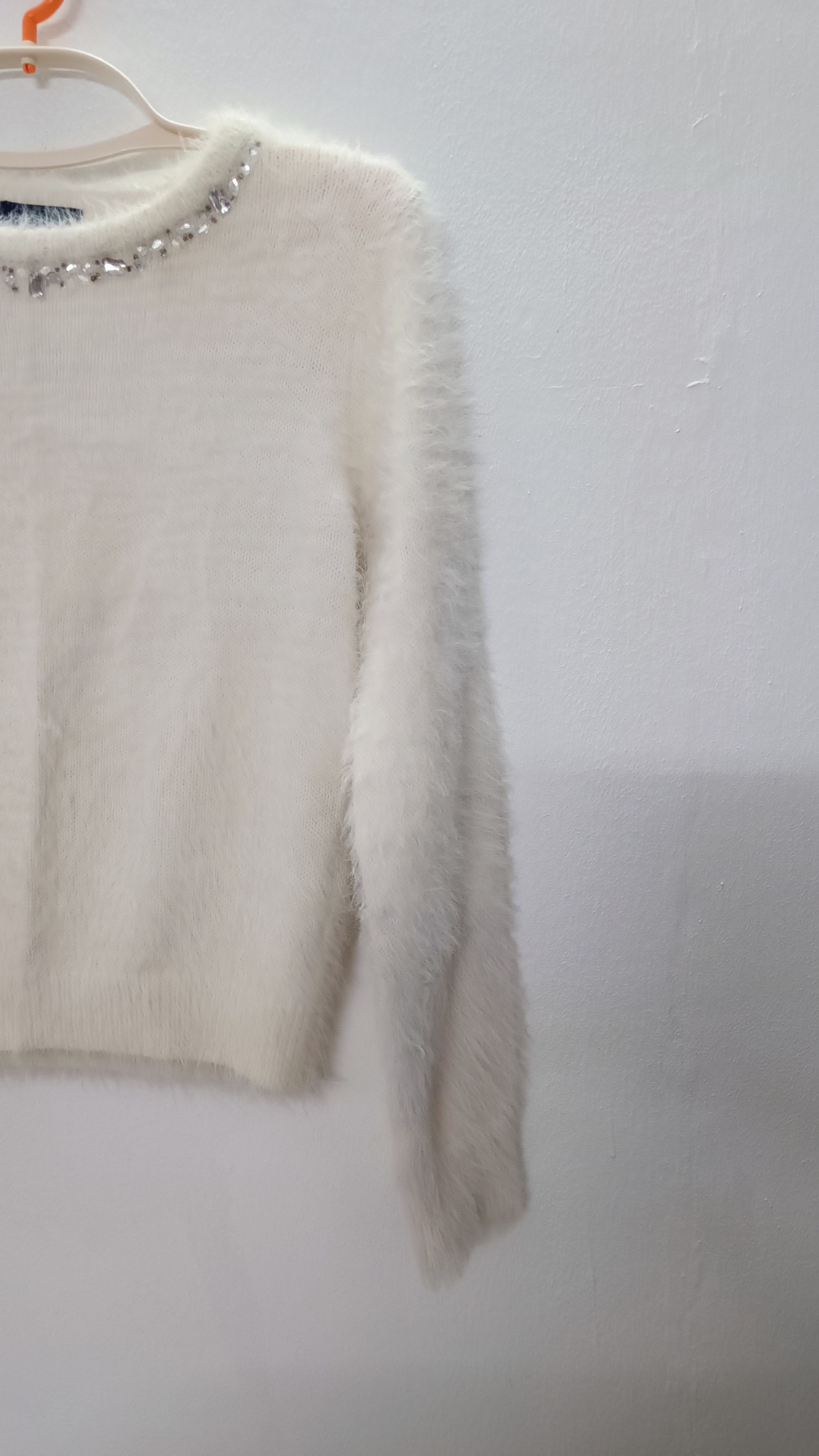 Homespun Knitwear × Japanese Brand Vintage Look Marble White Knitwear Size S / US 4 / IT 40 - 4 Thumbnail
