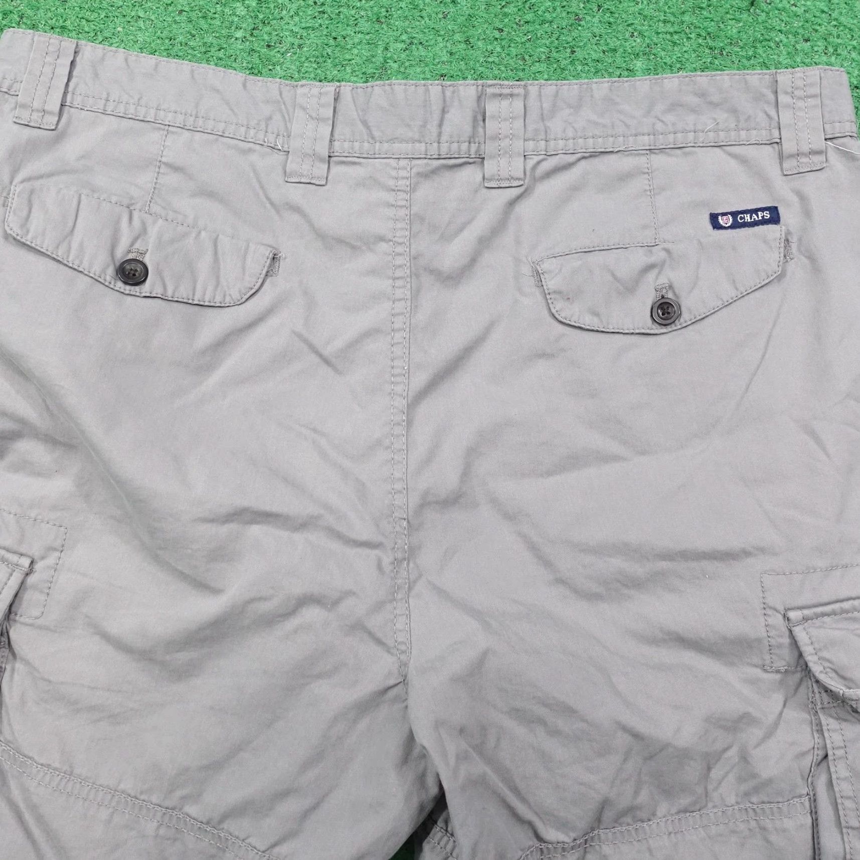 Chaps Chaps Cargo Shorts Men 38 Gray Outdoor Utility Cotton Nylon Blend Pockets Casual Size US 38 / EU 54 - 4 Thumbnail