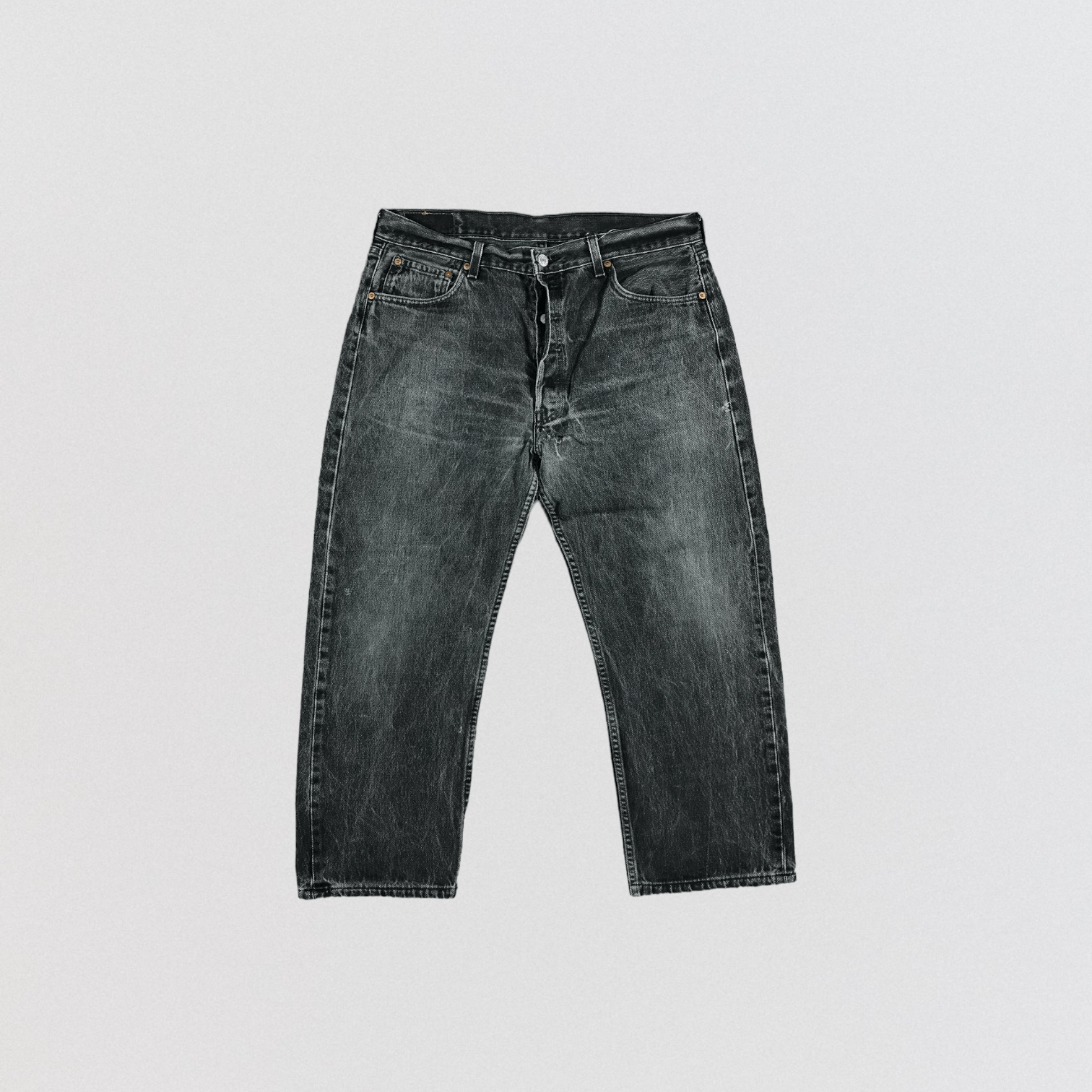 Levi's Faded Black Levis 501 Jeans-JM2370 Size US 36 / EU 52 - 1 Thumbnail