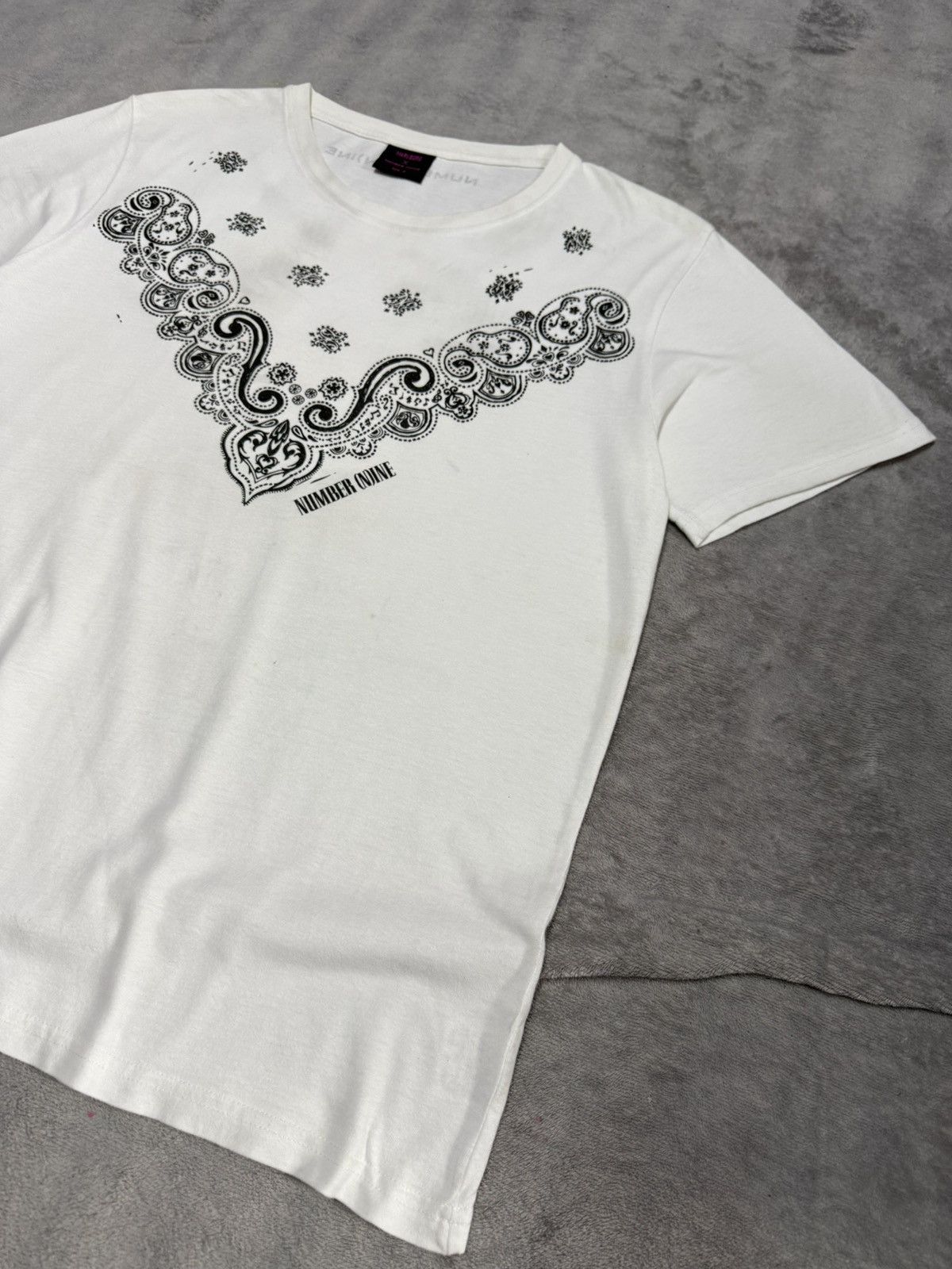 Marlboro × Number (N)ine Number Nine X Marlboro Paisley V Shape Boxy Tshirt Size US M / EU 48-50 / 2 - 3 Thumbnail