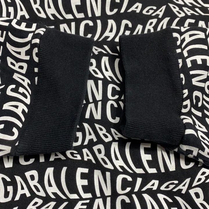 Balenciaga Balenciaga Balenciaga Black and White Logo Sweatshirt -250 Size US M / EU 48-50 / 2 - 8 Thumbnail