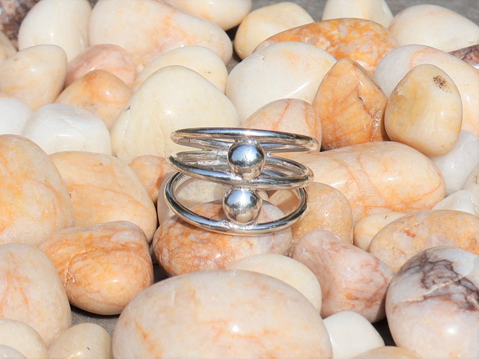 Handmade Triple Band Ring, 925 Silver Jewelry, Handmade Women Rings Size ONE SIZE - 2 Thumbnail