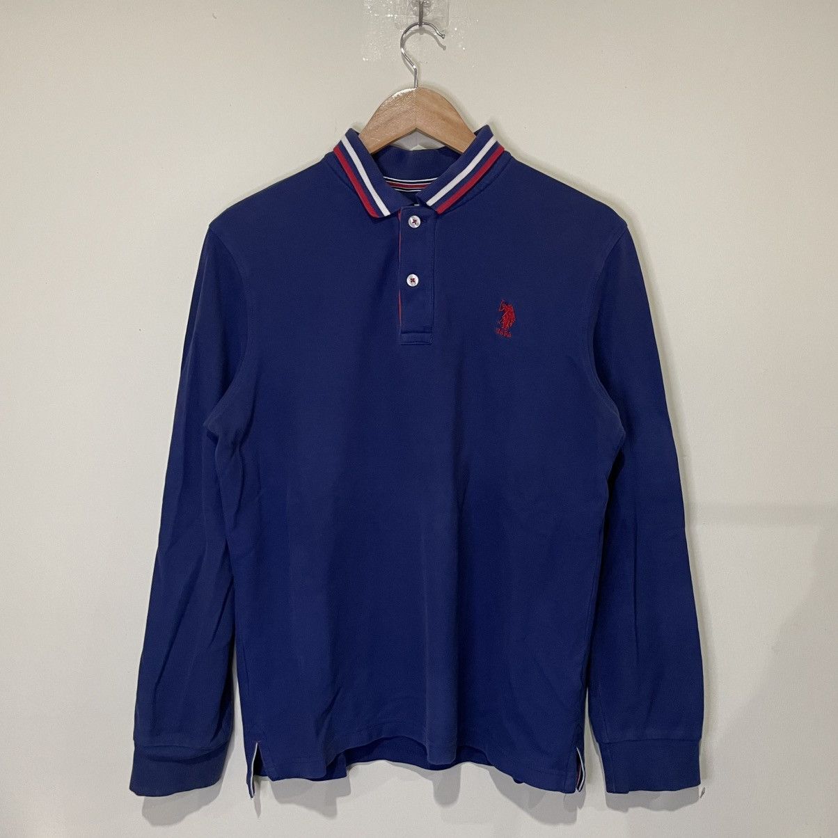 U.S. Polo Assn. U.S. Polo Assn. long-sleeve polo shirt in navy blue cotton Size US XL / EU 56 / 4 - 1 Thumbnail