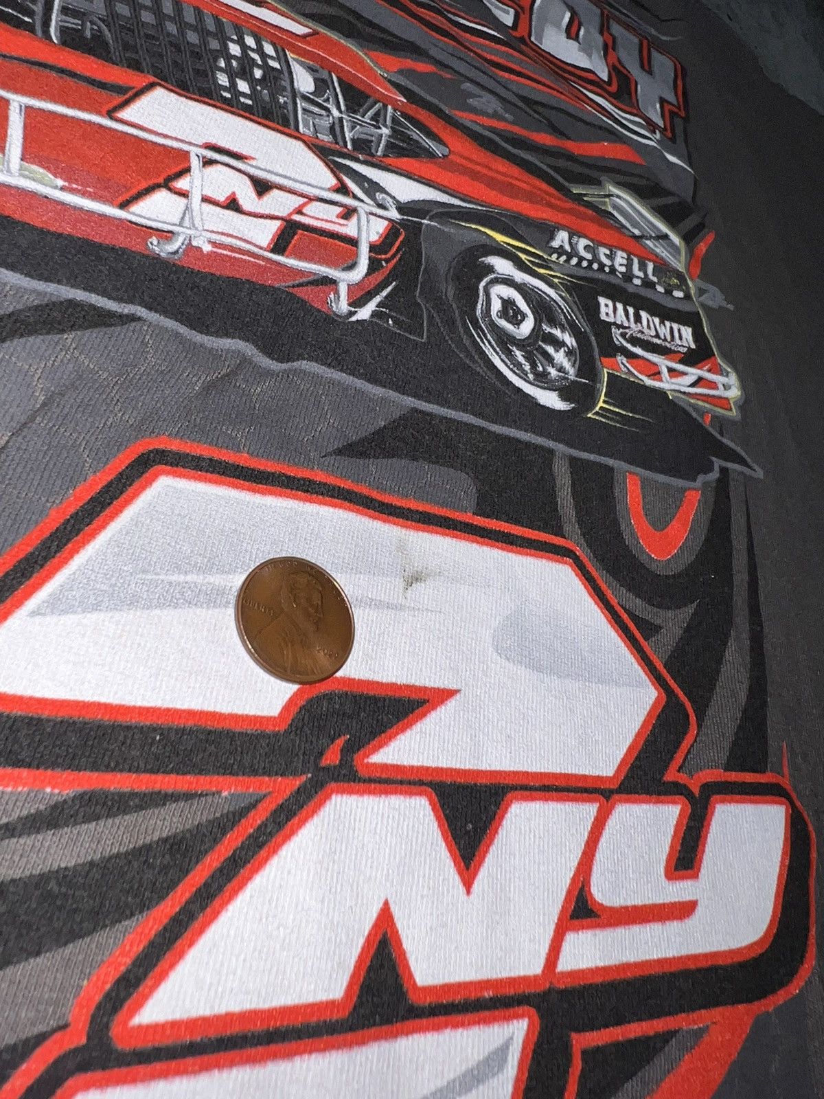 NASCAR Vintage Y2K Jon McKennedy Nascar Graphic Tee Size US XL / EU 56 / 4 - 4 Thumbnail
