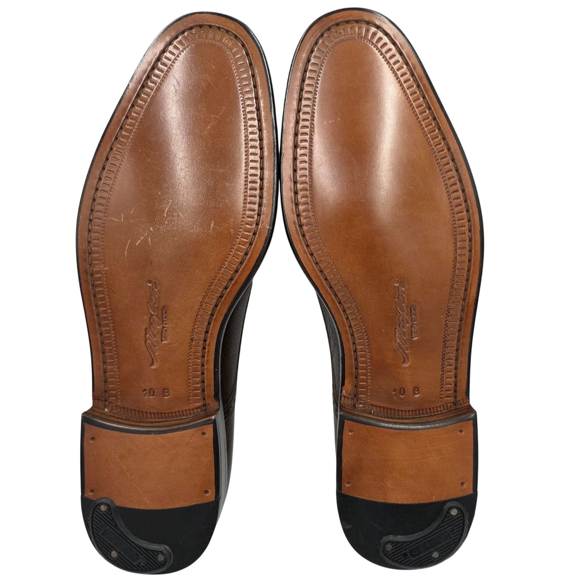 Mezlan NEW Mezlan Spain Mens 10B Brown Soft Deerskin Leather Dress Size US 10 / EU 43 - 4 Thumbnail