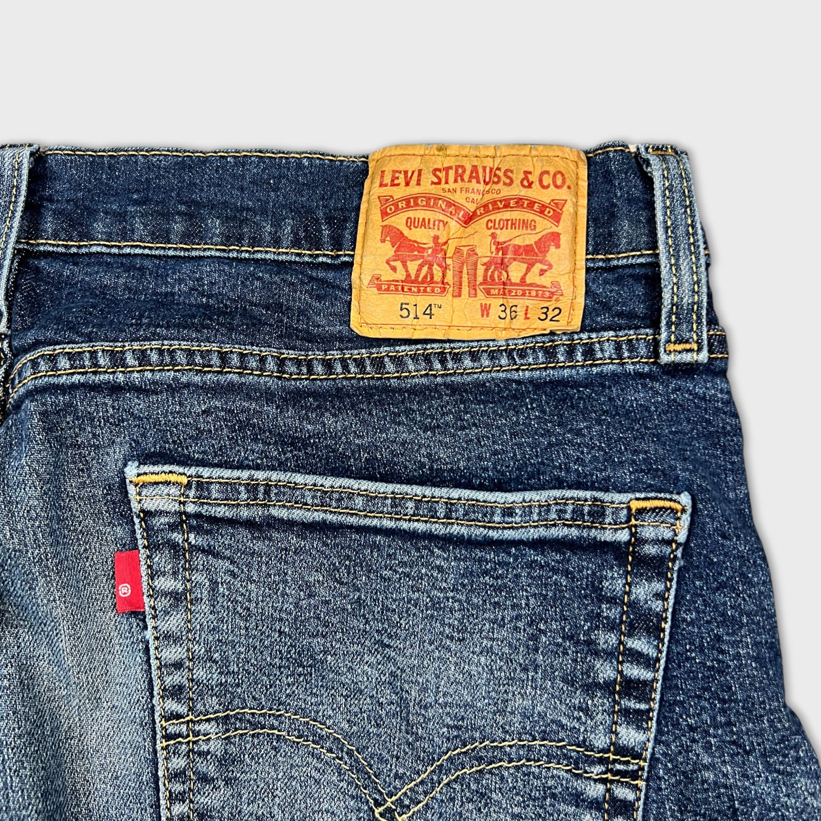 Levi's × Levi's Vintage Clothing × Vintage Levi's 514 Jeans 36x32 Straight Fit Fade American Denim Pant Size US 36 / EU 52 - 6 Thumbnail