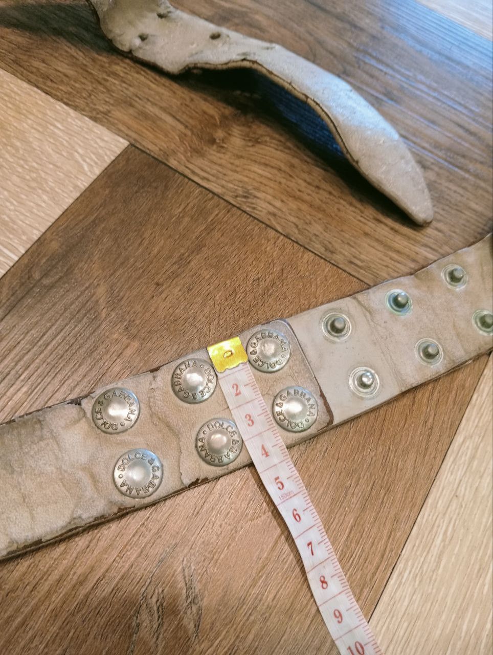 Dolce & Gabbana VINTAGE DOLCE & GABBANA VINTAGE BUTTONS LEATHER BELT Size ONE SIZE - 14 Thumbnail