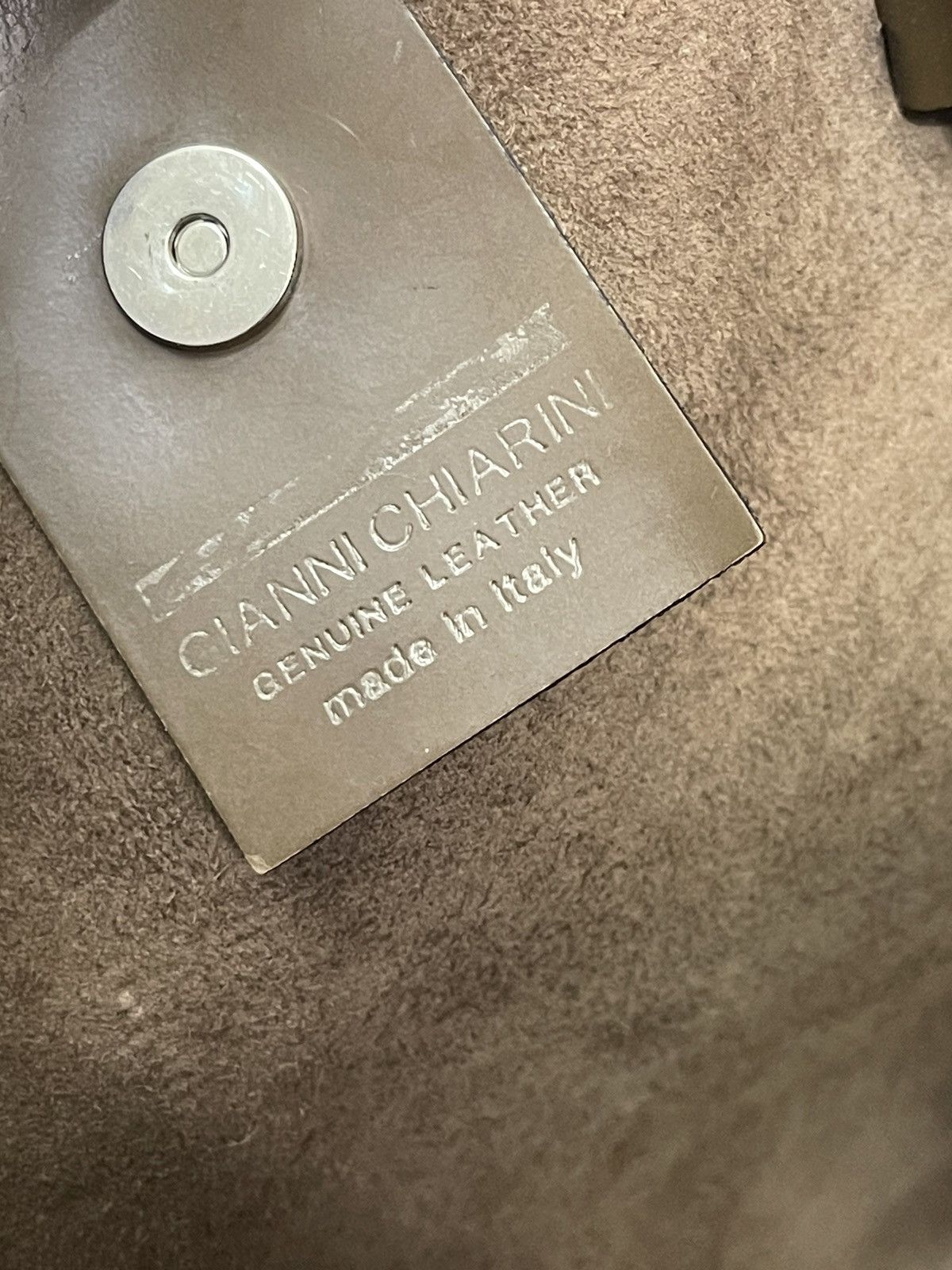 Japanese Brand Full Leather Gianni Chiarinni Italy Tote Bag 9🟩 Size ONE SIZE - 21 Thumbnail