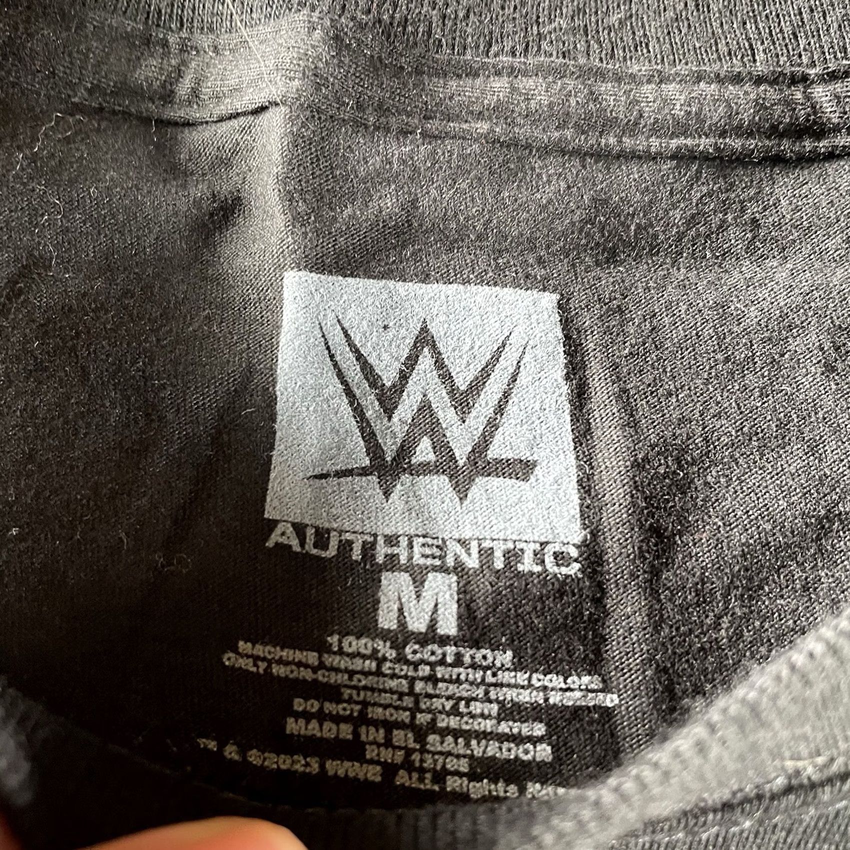 Vintage VINTAGE WWE Wrestlemania 39 Shirt Mens M Black Graphic Print Crew Neck Short Sleeve WWE Retro Sports Mens Size US M / EU 48-50 / 2 - 6 Thumbnail