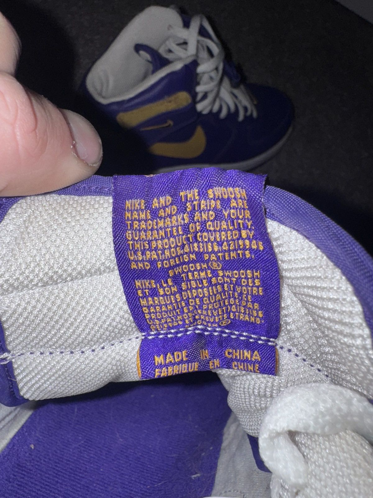 Nike Nike air force 1 Mid Purple Laker Kobes 2004 Size US 10.5 / EU 43-44 - 6 Thumbnail