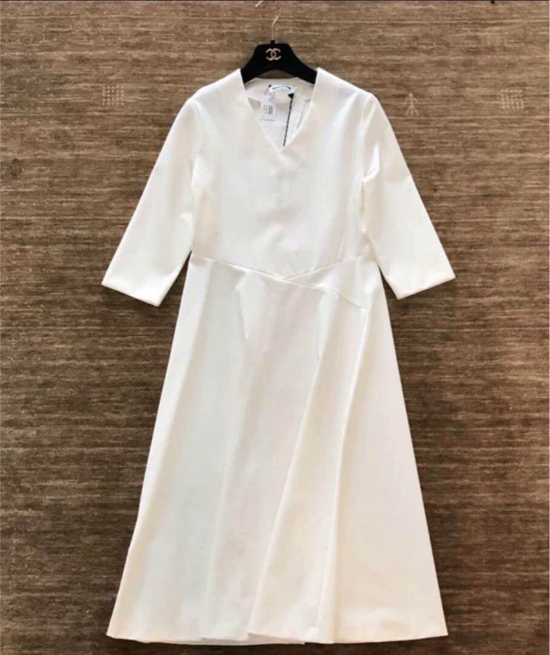 Jil Sander Jil Sander White dress long skirt Size XS / US 0-2 / IT 36-38 - 1 Thumbnail