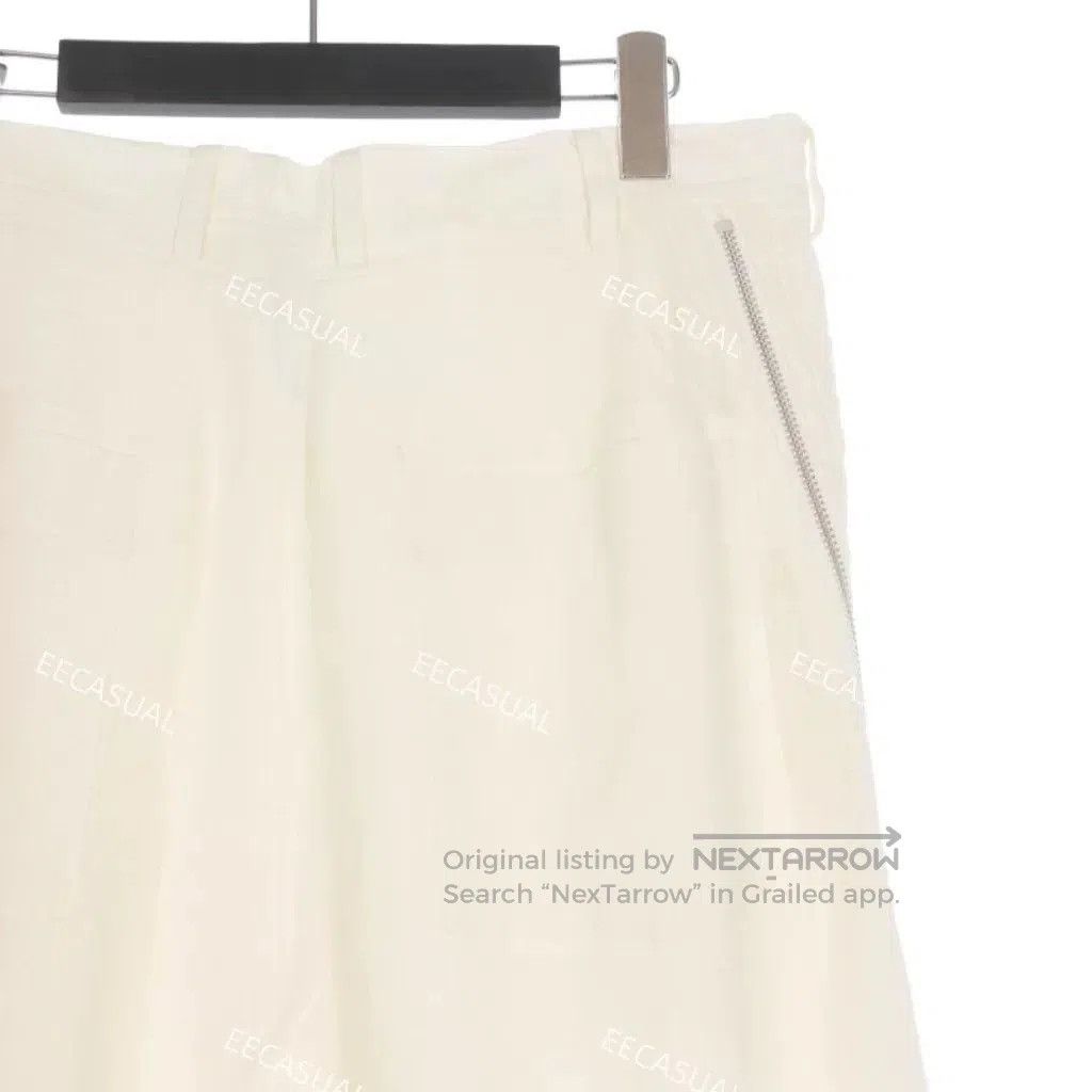 Ground Y Yohji Yamamoto White Linen Wide. Size 27" / US 4 / IT 40 - 7 Thumbnail