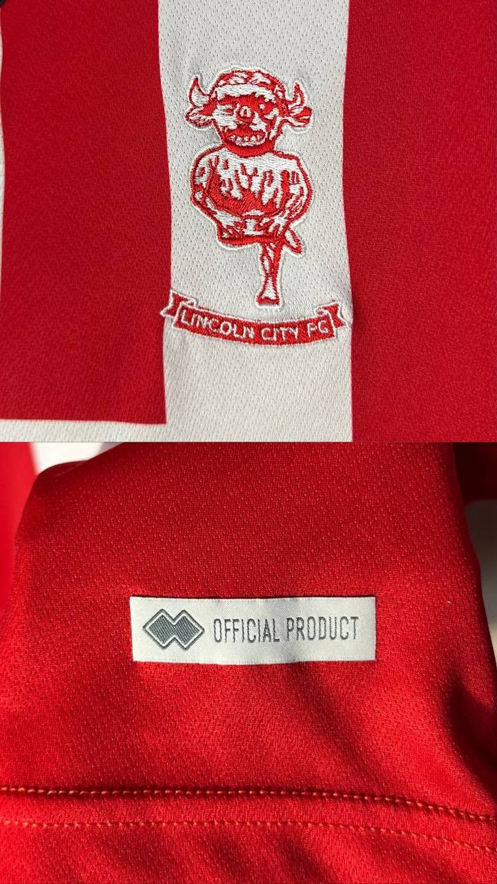 Errea Lincoln City Home 2019 2020 Football Shirt jersey Errea Size US M / EU 48-50 / 2 - 2 Thumbnail