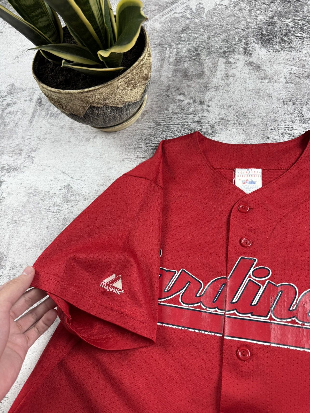 Majestic CARDINALS Isringhausen 44 USA Baseball Jersey USA T Shirt Size US L / EU 52-54 / 3 - 18 Thumbnail