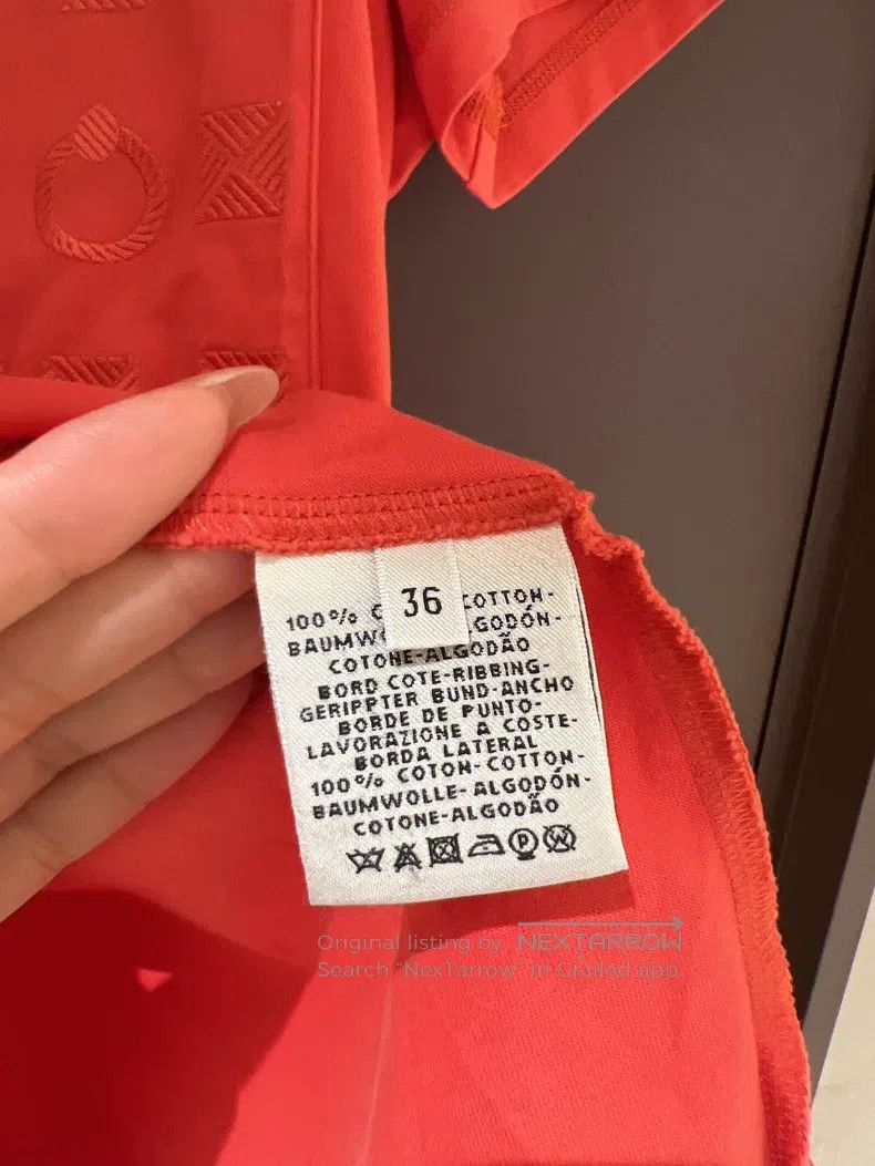 Hermes Hermes Orange Classic Pocket Short Sleeve Top T-Shirt Size XS / US 0-2 / IT 36-38 - 7 Thumbnail