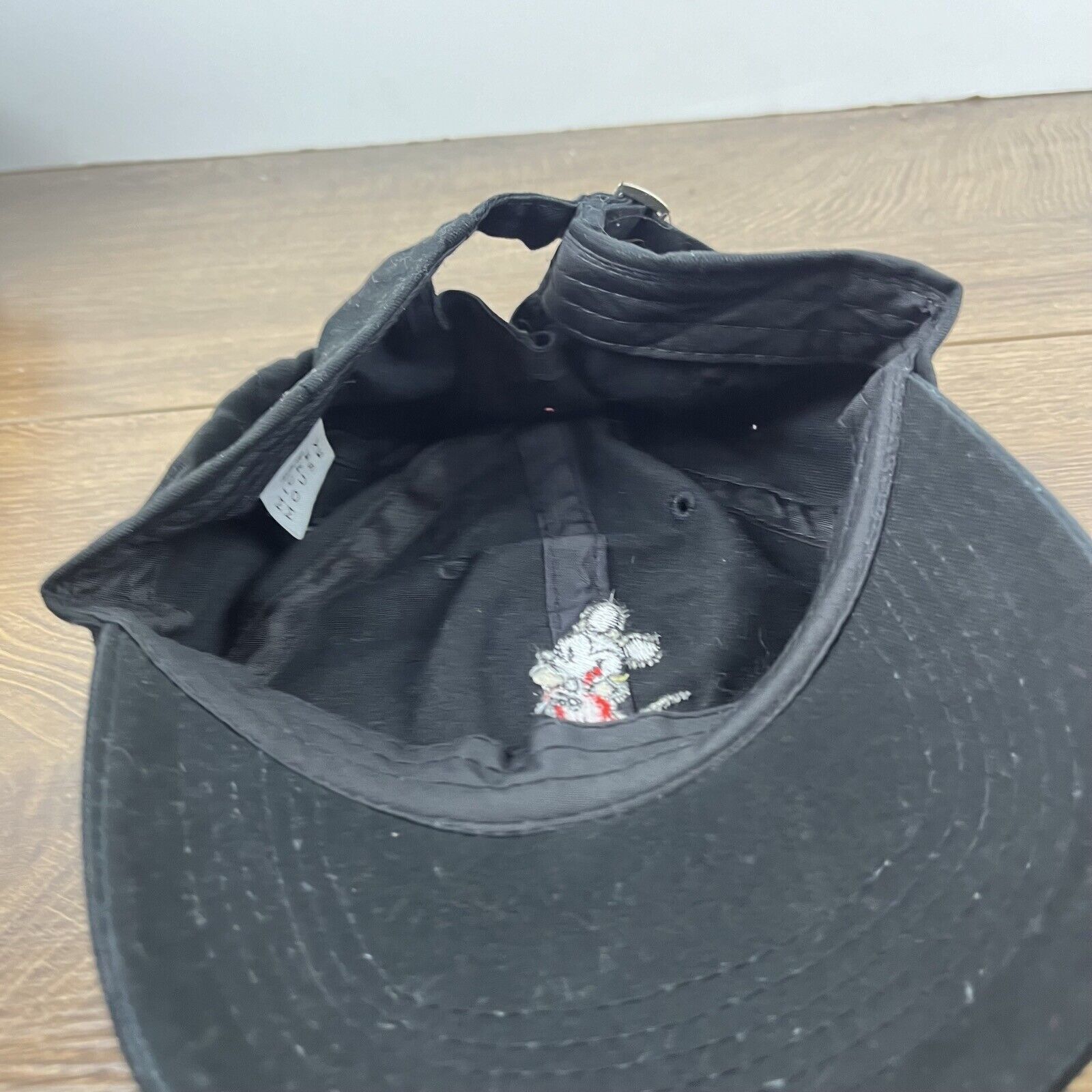 Other Mickey Mouse Hat Black Cap Adjustable Mickey Hat Black Adult Size ONE SIZE - 12 Thumbnail