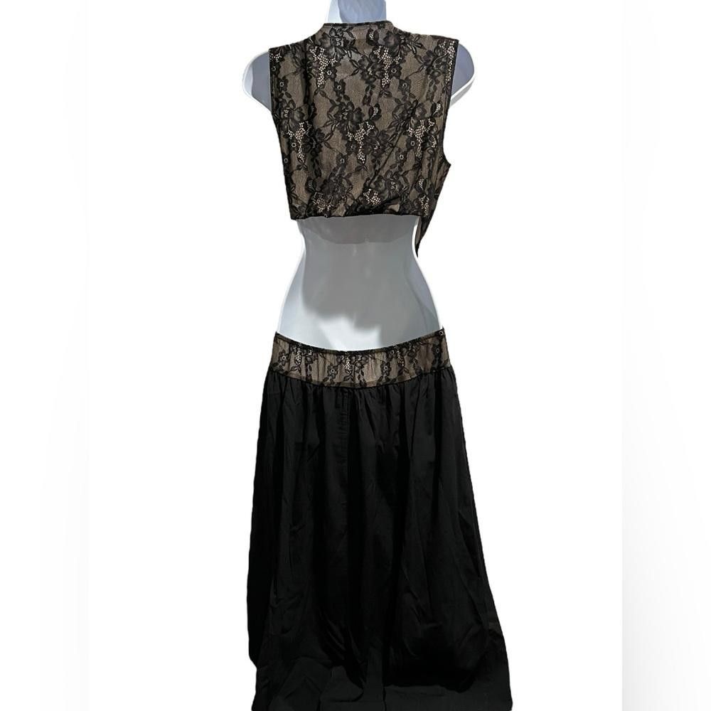 Designer NWOT WeWoreWhat Cutout Midi Black Dress Size M / US 6-8 / IT 42-44 - 3 Thumbnail