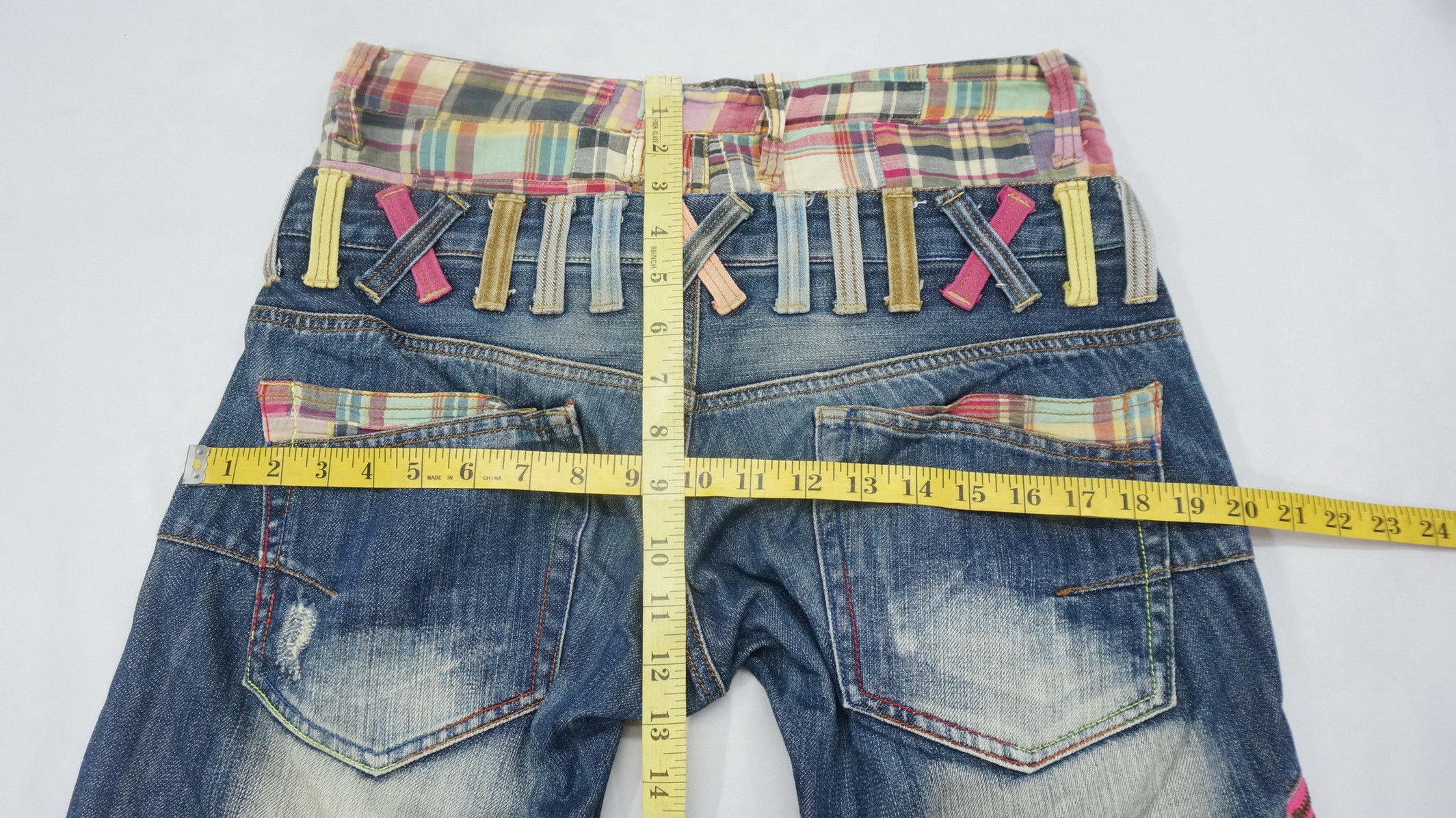 Japanese Brand 🔥Vintage Dominate Handcrafted Doublewaist Jeans Size US 30 / EU 46 - 12 Thumbnail