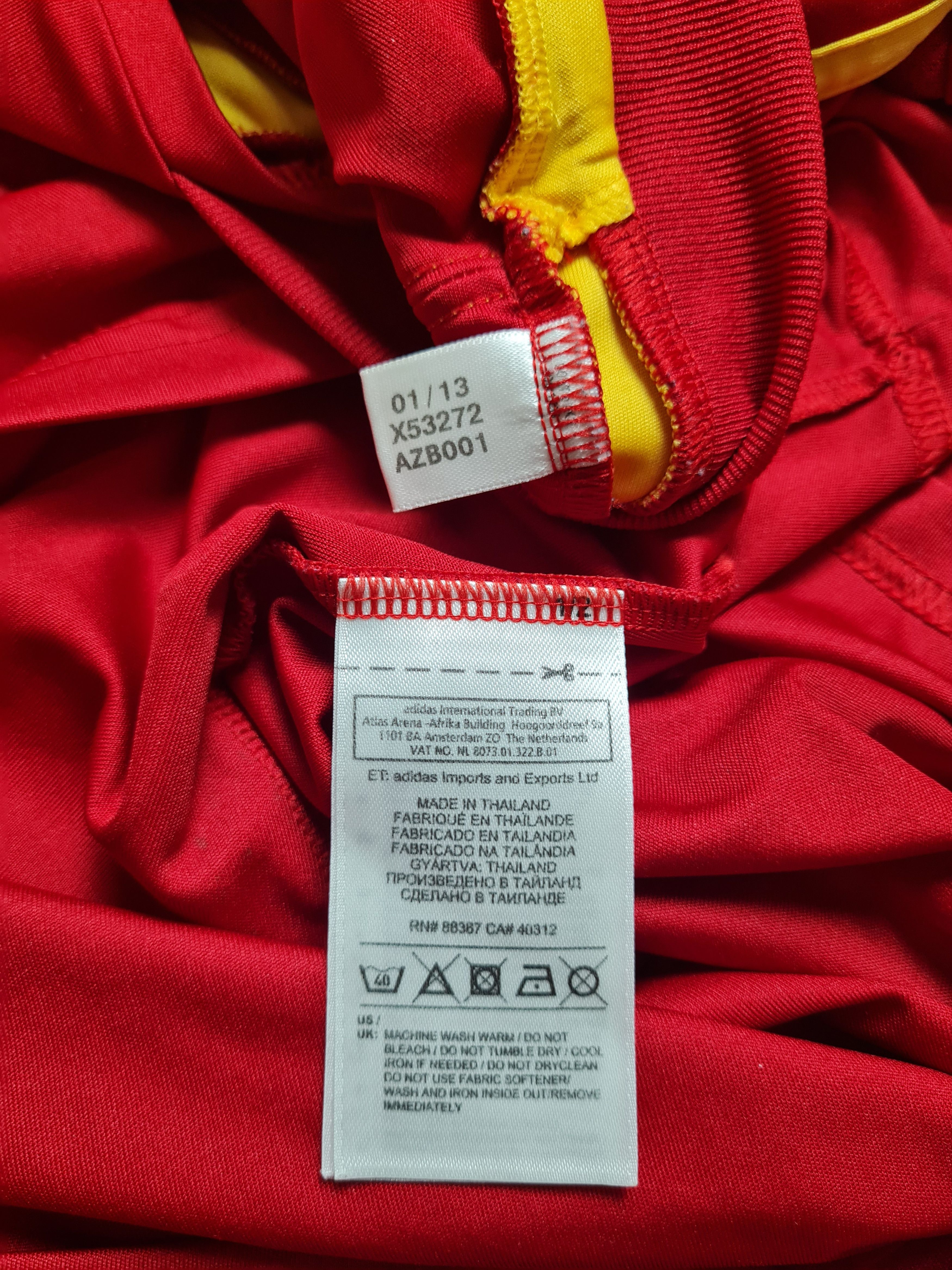 Adidas Spain World Cup 2012/13 Adidas shirt Camiseta Espana X53272 Size US L / EU 52-54 / 3 - 17 Thumbnail