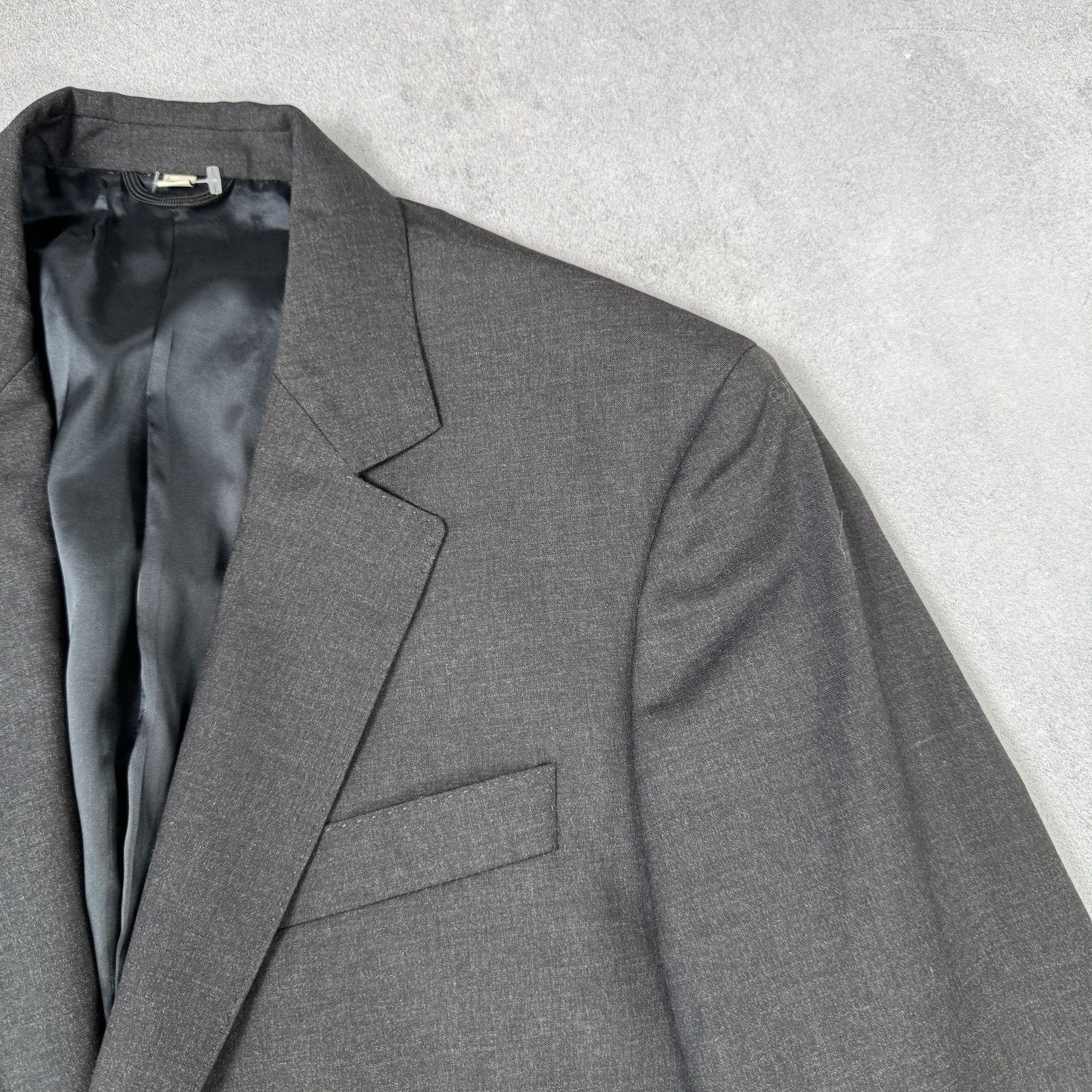 Burberry Burberry Men Wool Blazer Grey Size 50R Size 40R - 2 Thumbnail