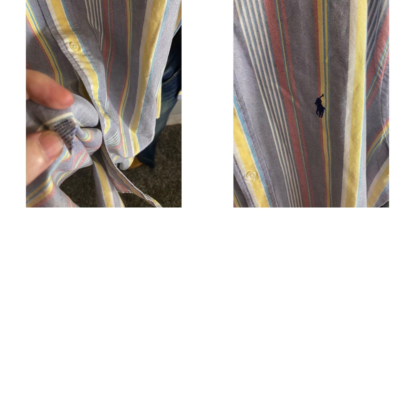 Ralph Lauren Ralph Lauren VTG Retro Stripe LONG SLEEVE SHIRT Men Large L 16.5 x 35 Button-Up Color Sharp Size US L / EU 52-54 / 3 - 8 Thumbnail