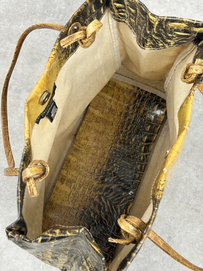 Roberto Cavalli Roberto Cavalli Black Leather Crocodile Embossed Tote Bag Size ONE SIZE - 13 Thumbnail