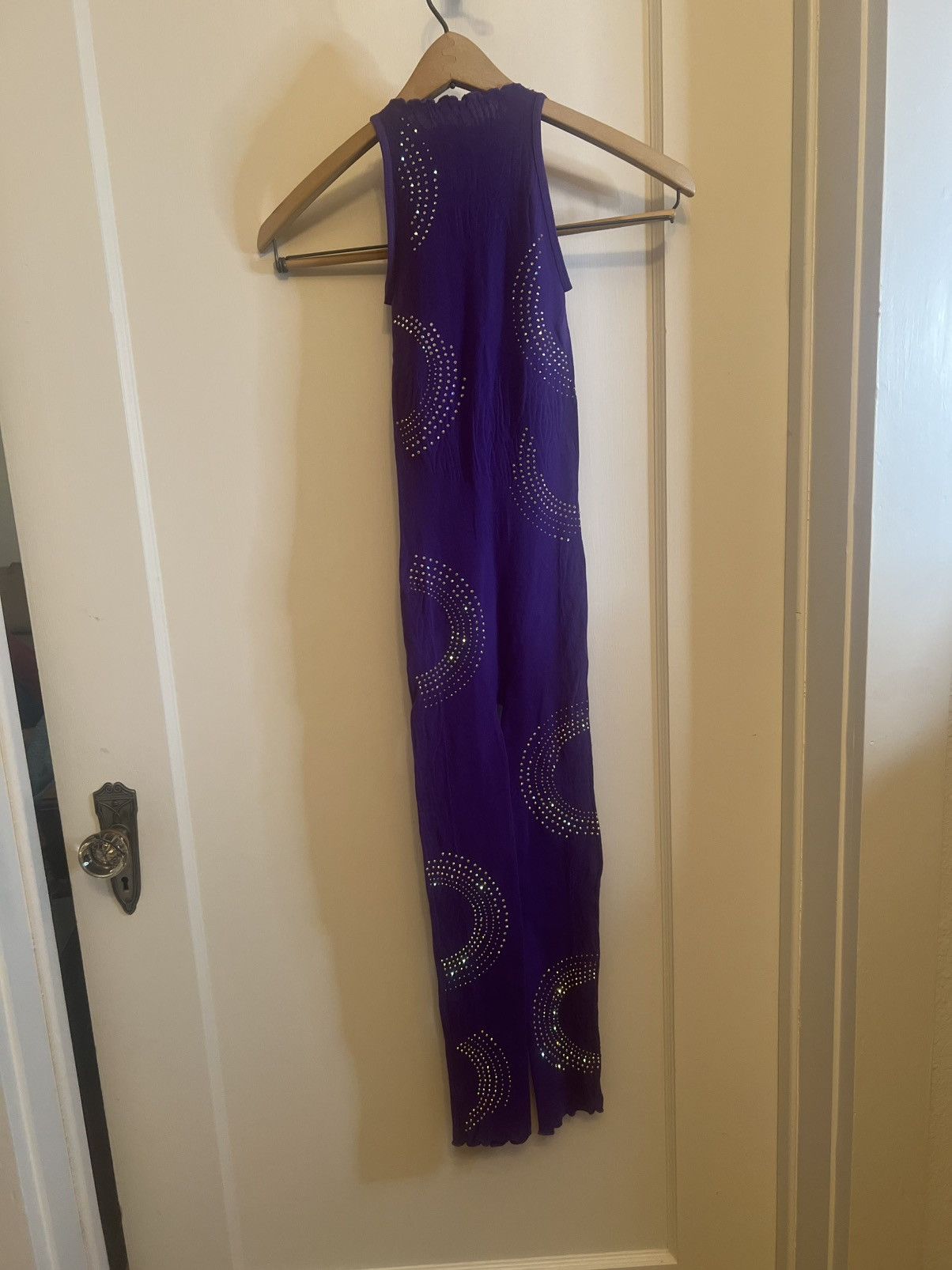Poster Girl ONE SIZE PURPLE poster, girl jumpsuit Size 26" / US 2 / IT 38 - 4 Thumbnail