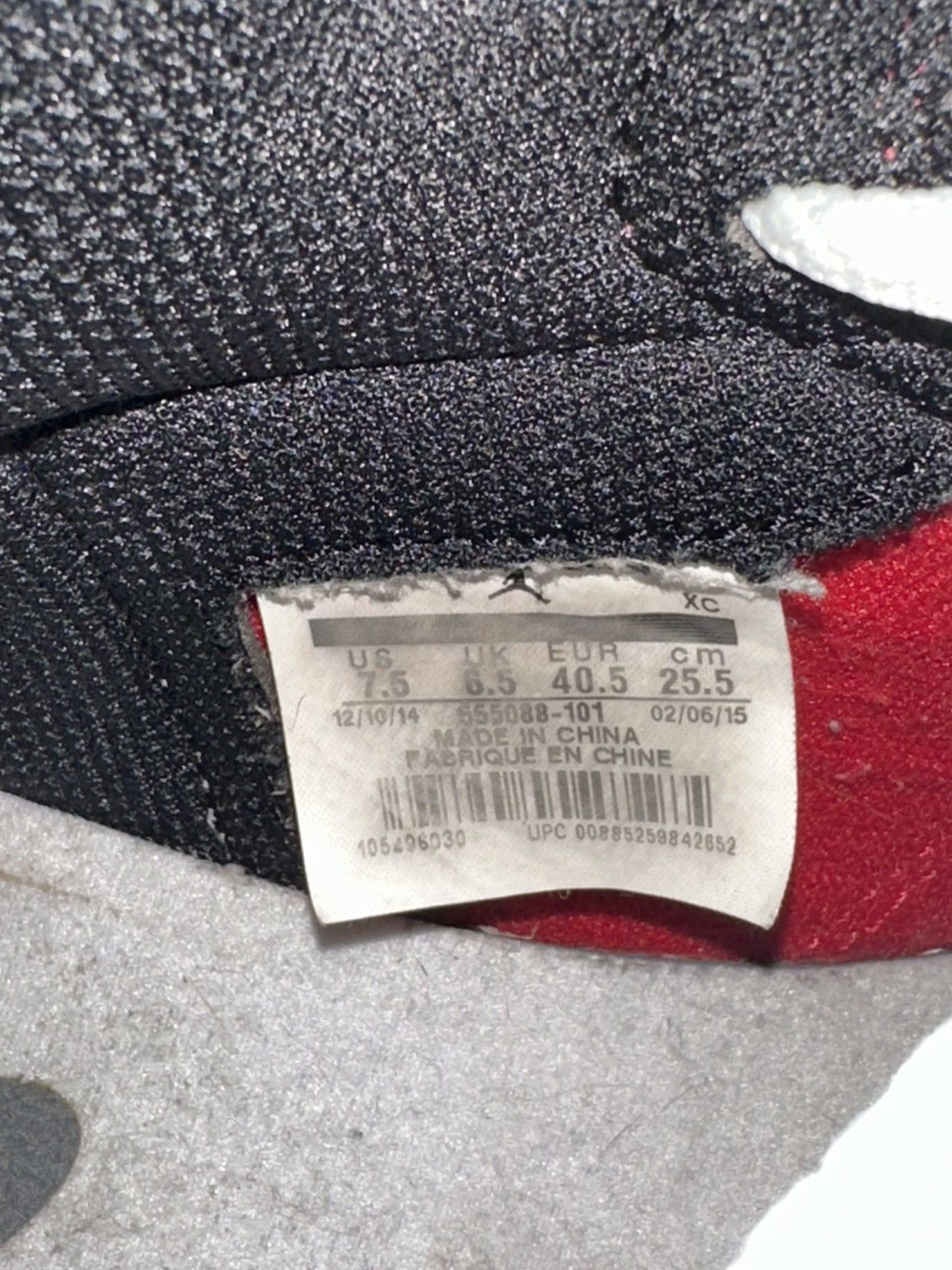 Jordan Brand Jordan Retro 1 Chicago (2015) size 7.5 Men Size US 7.5 / EU 40-41 - 9 Thumbnail