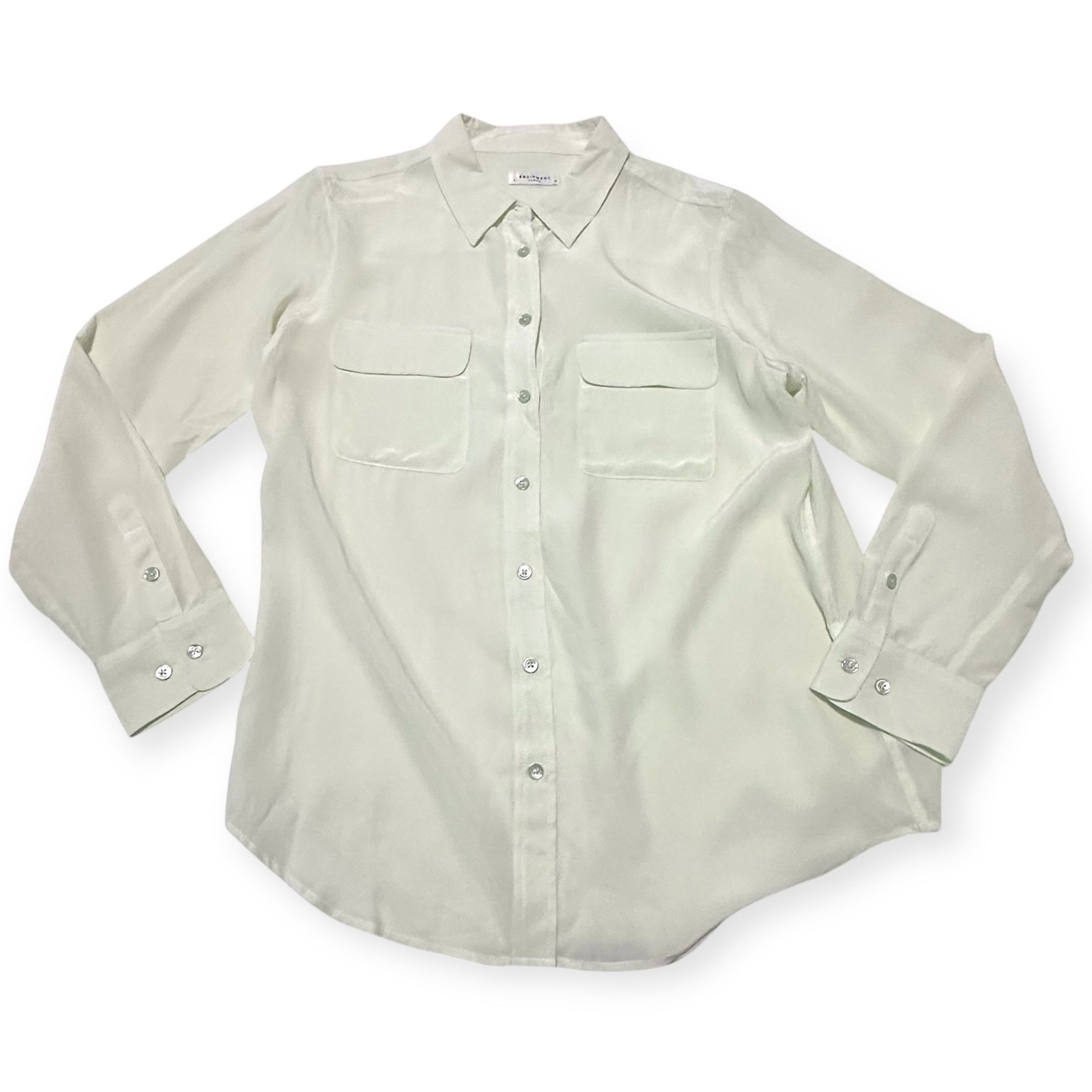 Equipment Equipment Signature Slim Fit Silk Button-up Shirt , Size L, Size L / US 10 / IT 46 - 5 Thumbnail