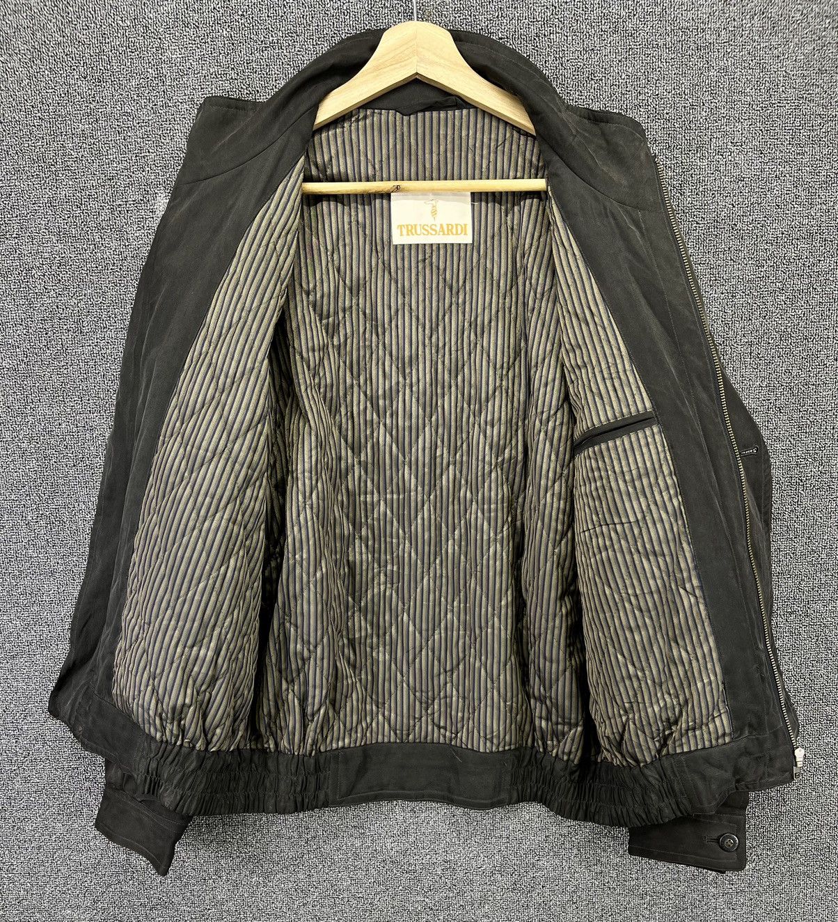 Trussardi × Vintage Vintage Trussardi Luxury Bomber Style Jacket Size US M / EU 48-50 / 2 - 6 Thumbnail