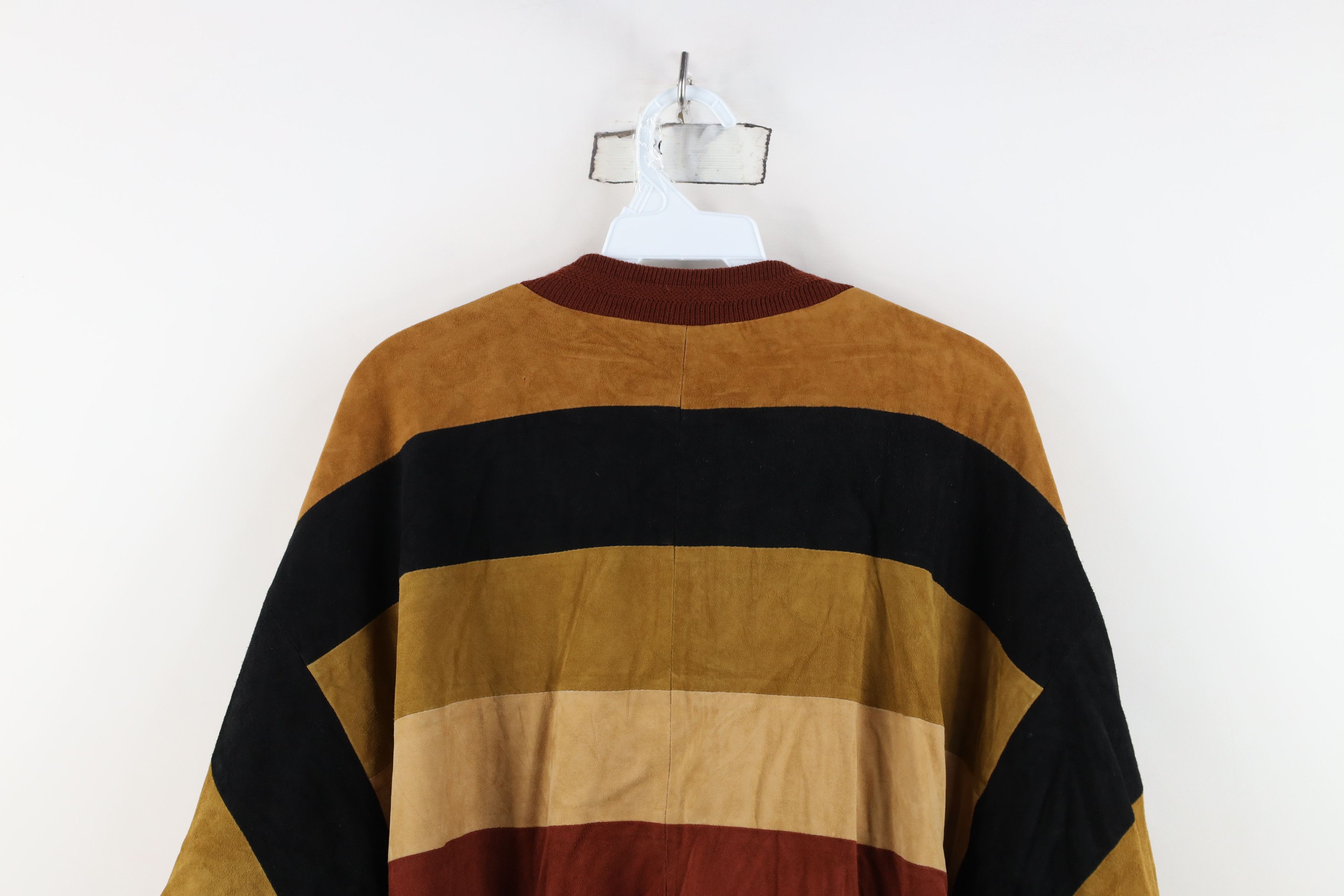 Vintage Vintage 90s Streetwear Reversible Suede Leather Silk Jacket Size US S / EU 44-46 / 1 - 10 Thumbnail